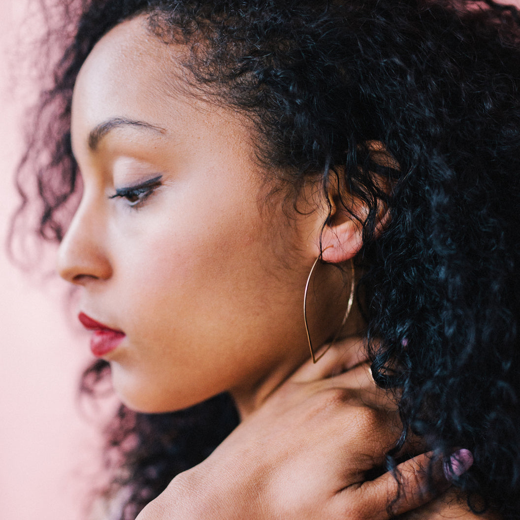 Lightweight Petal Wire Hoops from Favor Jewelry