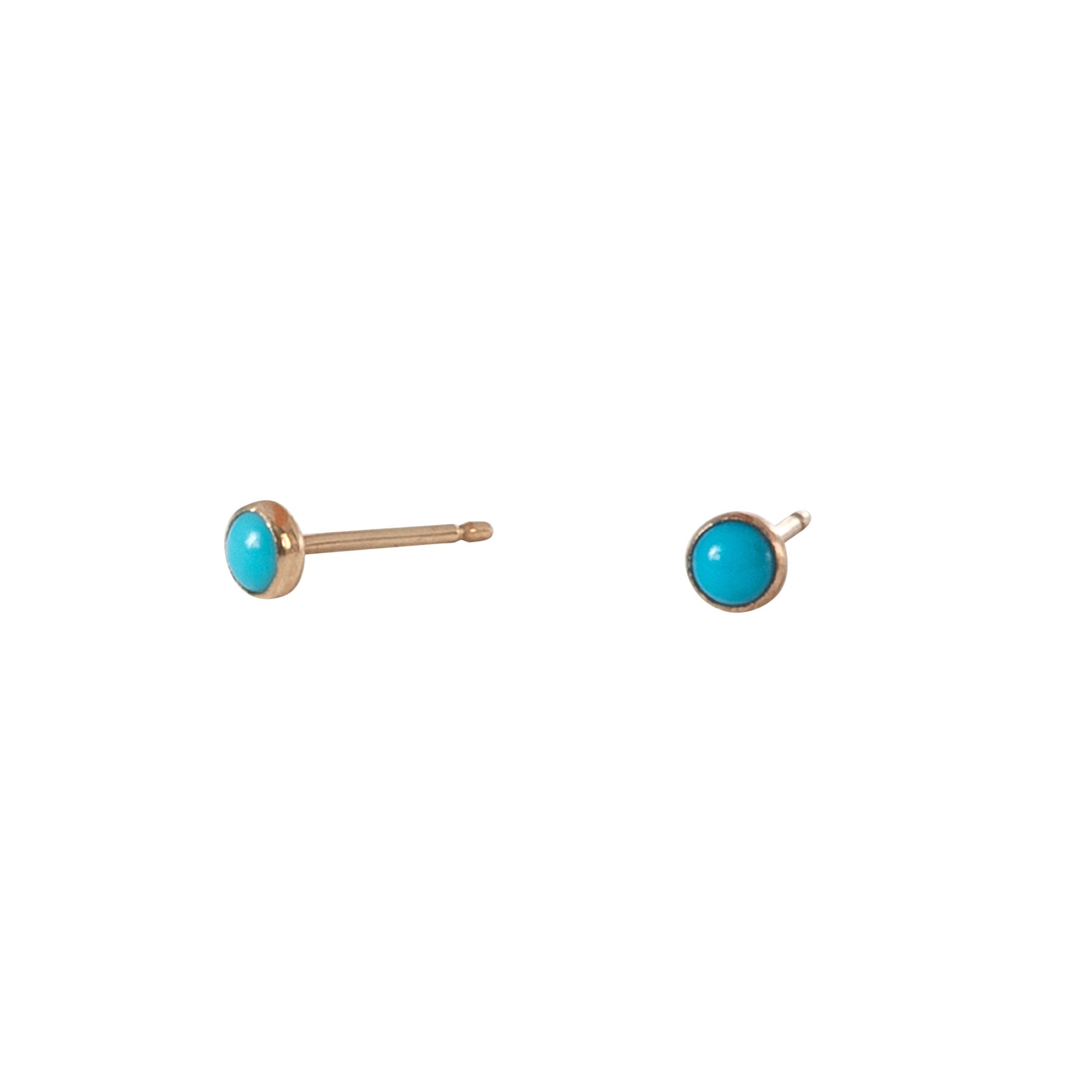 Tiny Ethical Turquoise Micro Dot Posts - Favor Jewelry