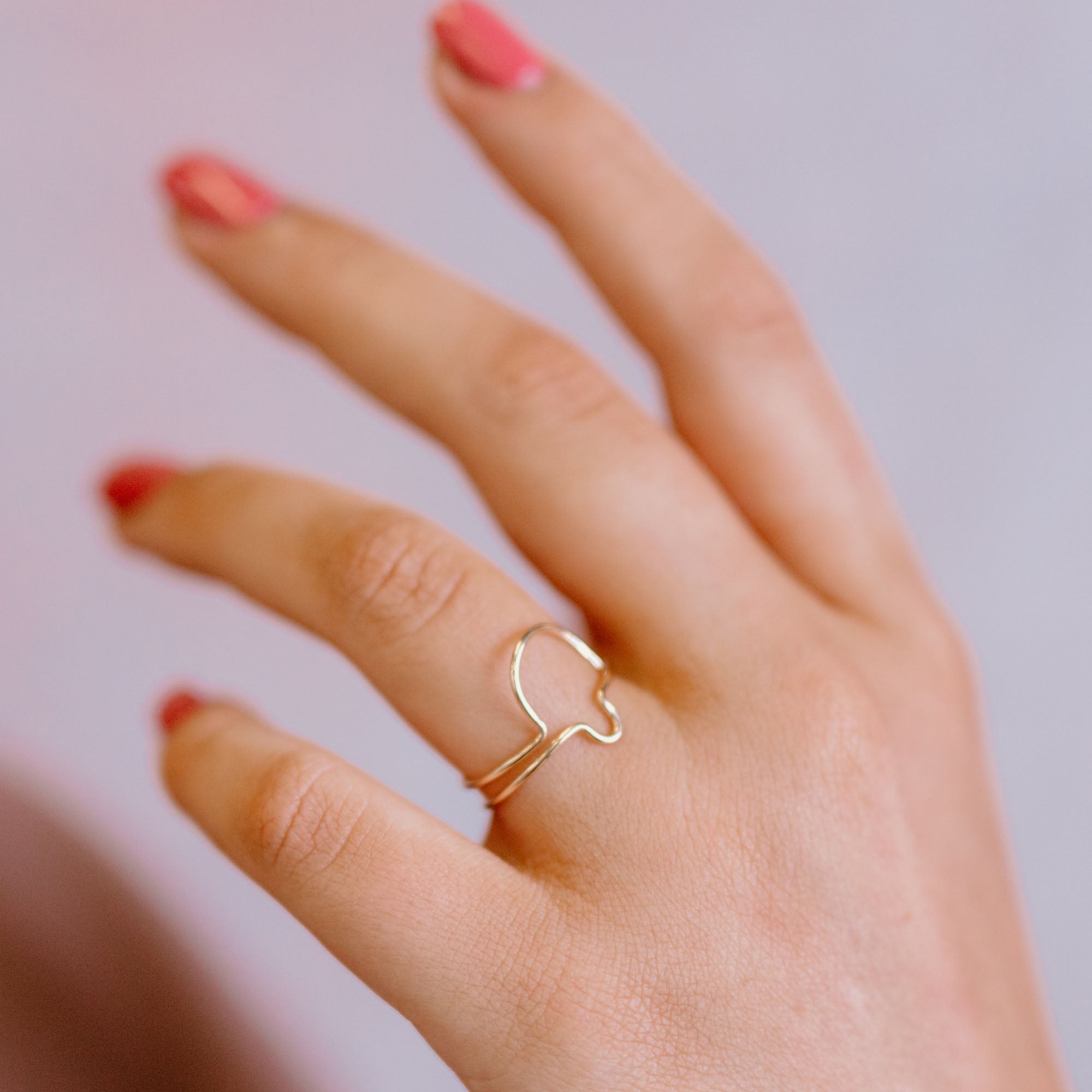 Glyph Curves Trio Stacking Ring Set