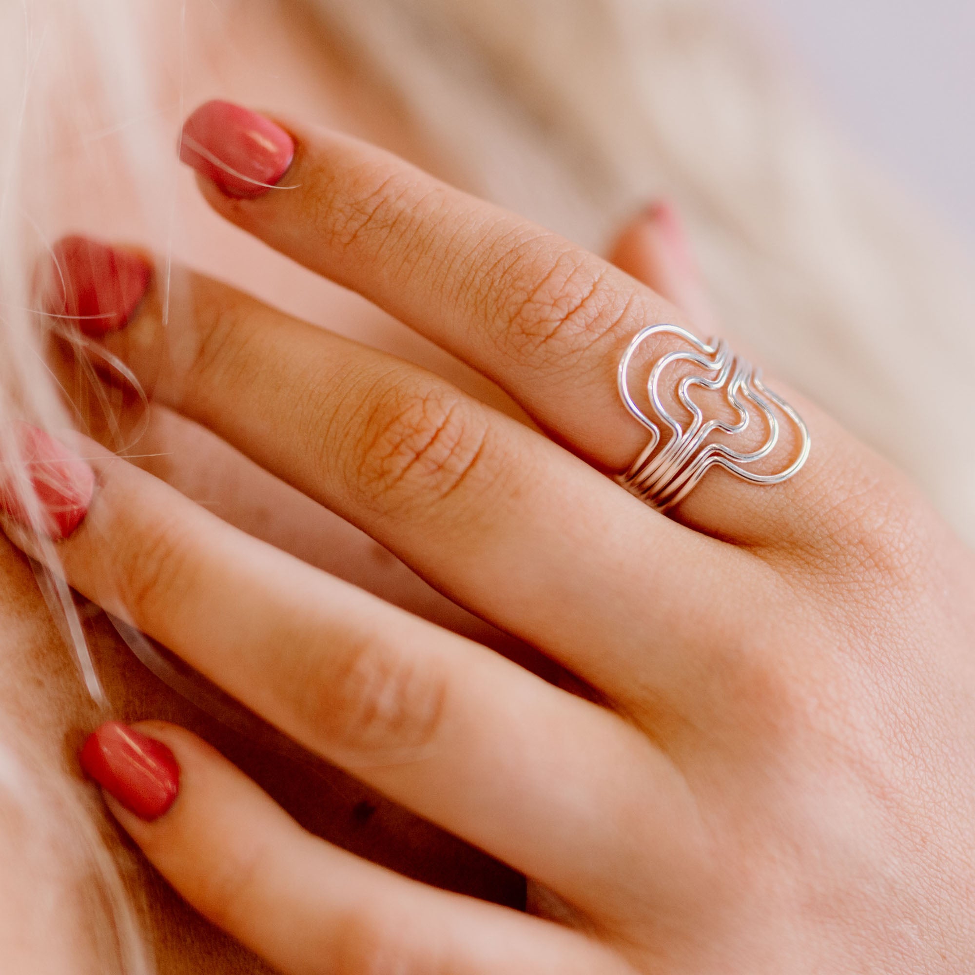 Glyph Curves Trio Stacking Ring Set