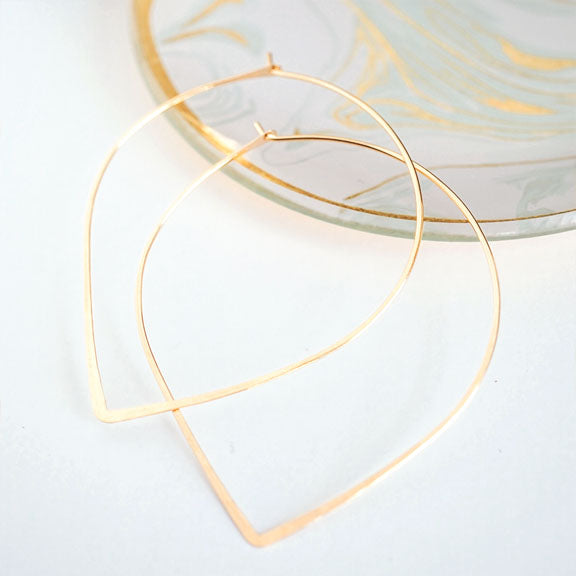 Petal Hoop Earrings - Favor Jewelry