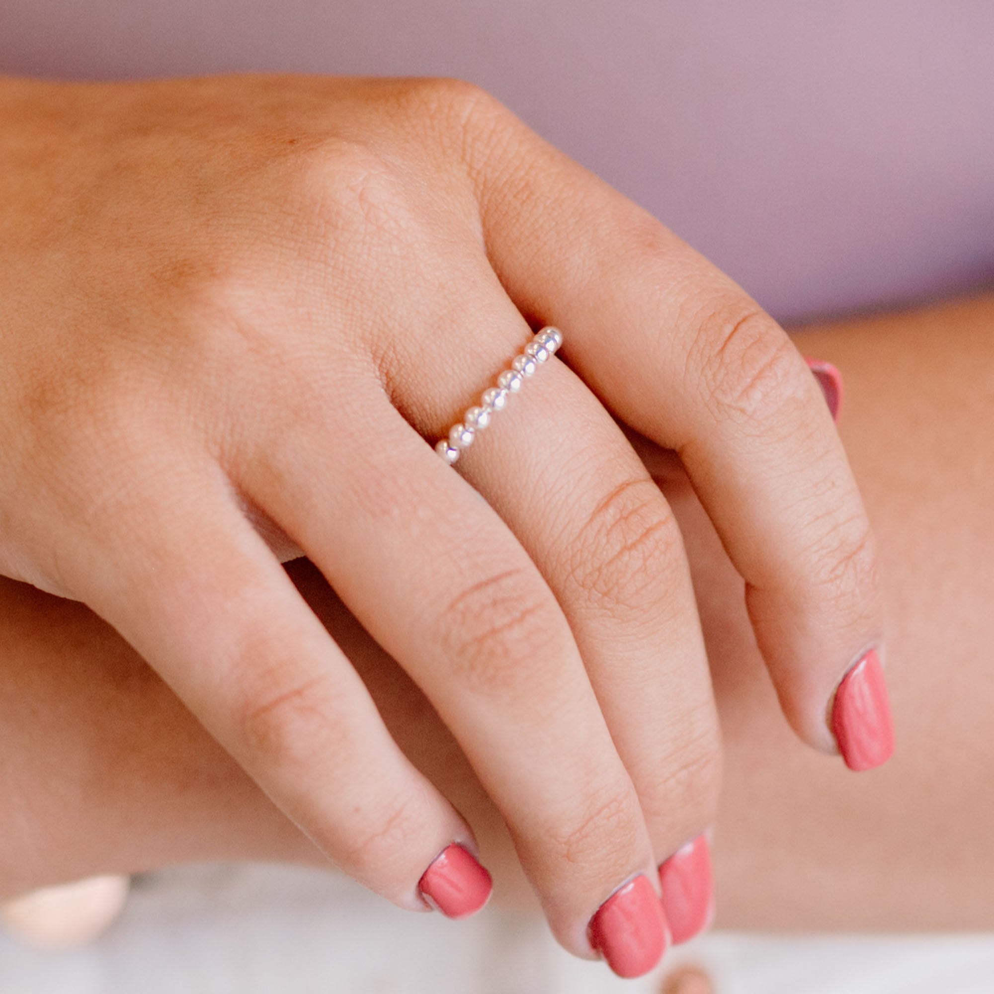 Mala Bead Anxiety Ring - Favor Jewelry