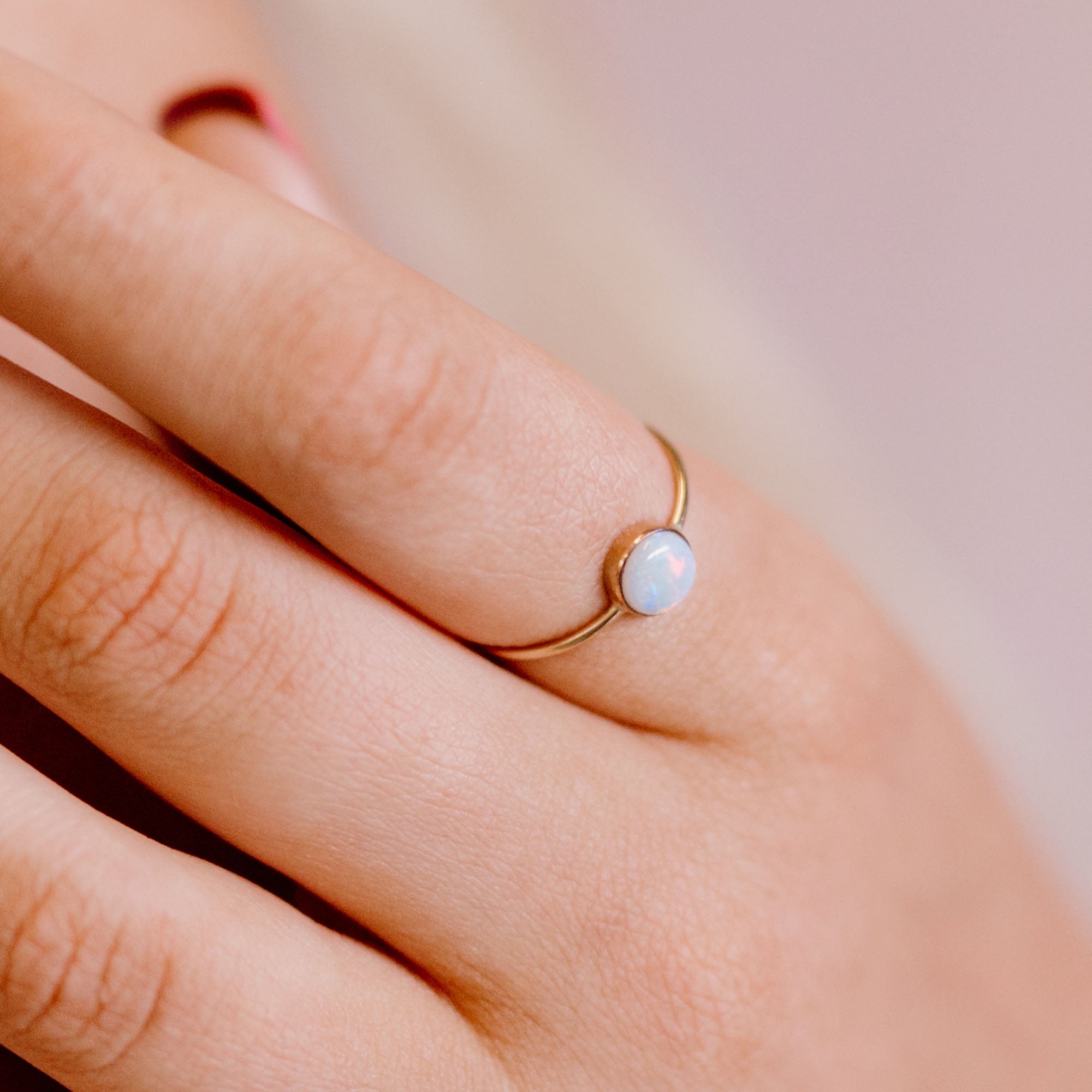 Opal Gumdrop Ring - Favor Jewelry