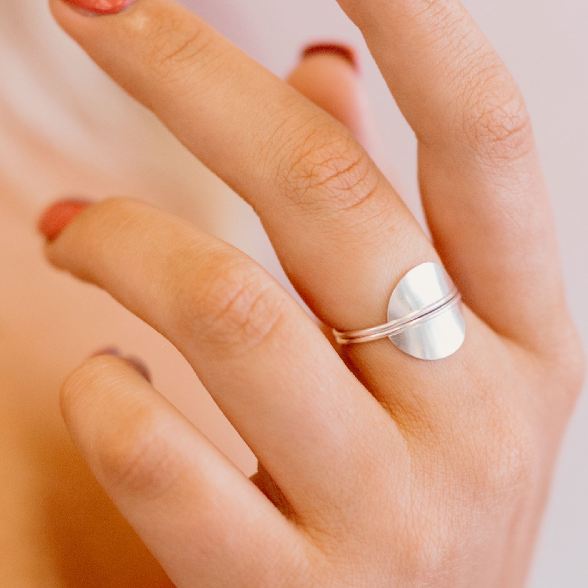 Semicircle Fragment Stacking Ring - Favor Jewelry