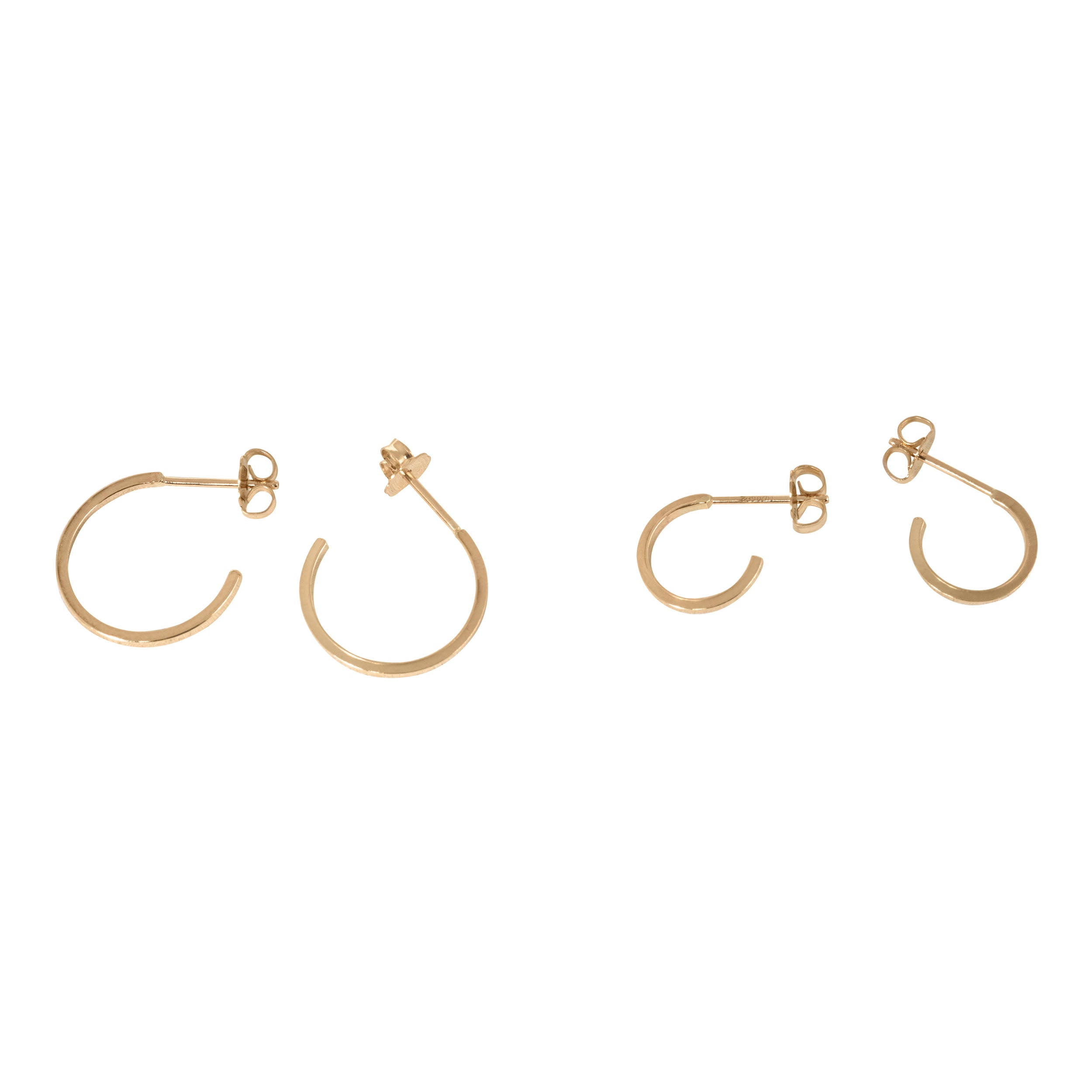 Dash Square Hoops - Favor Jewelry
