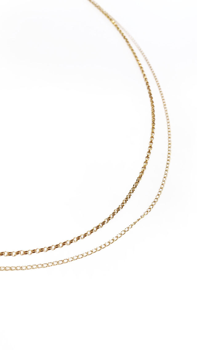 Double Chain Drape Necklace - Favor Jewelry