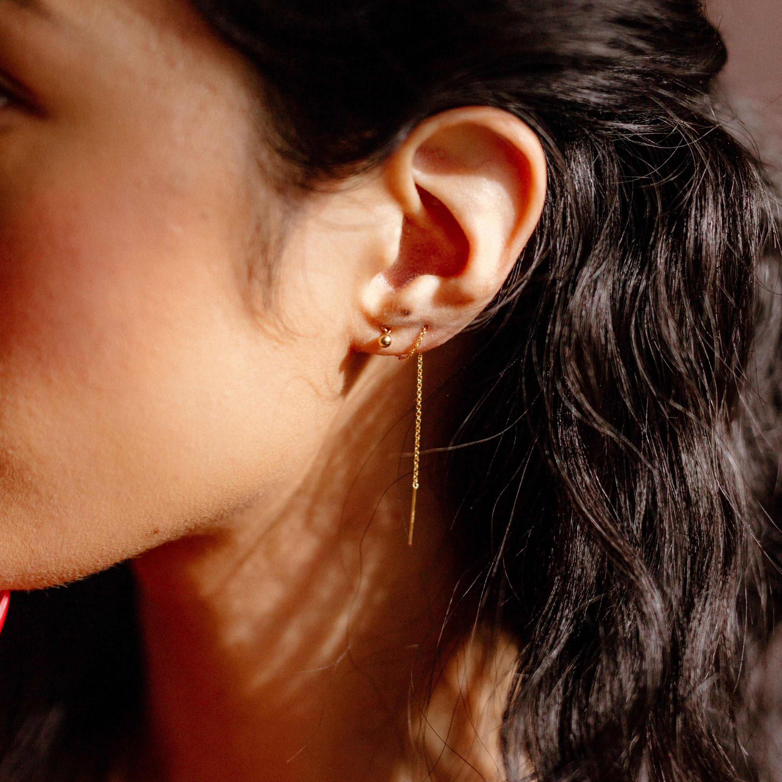 Orb Threader Earrings - Favor Jewelry