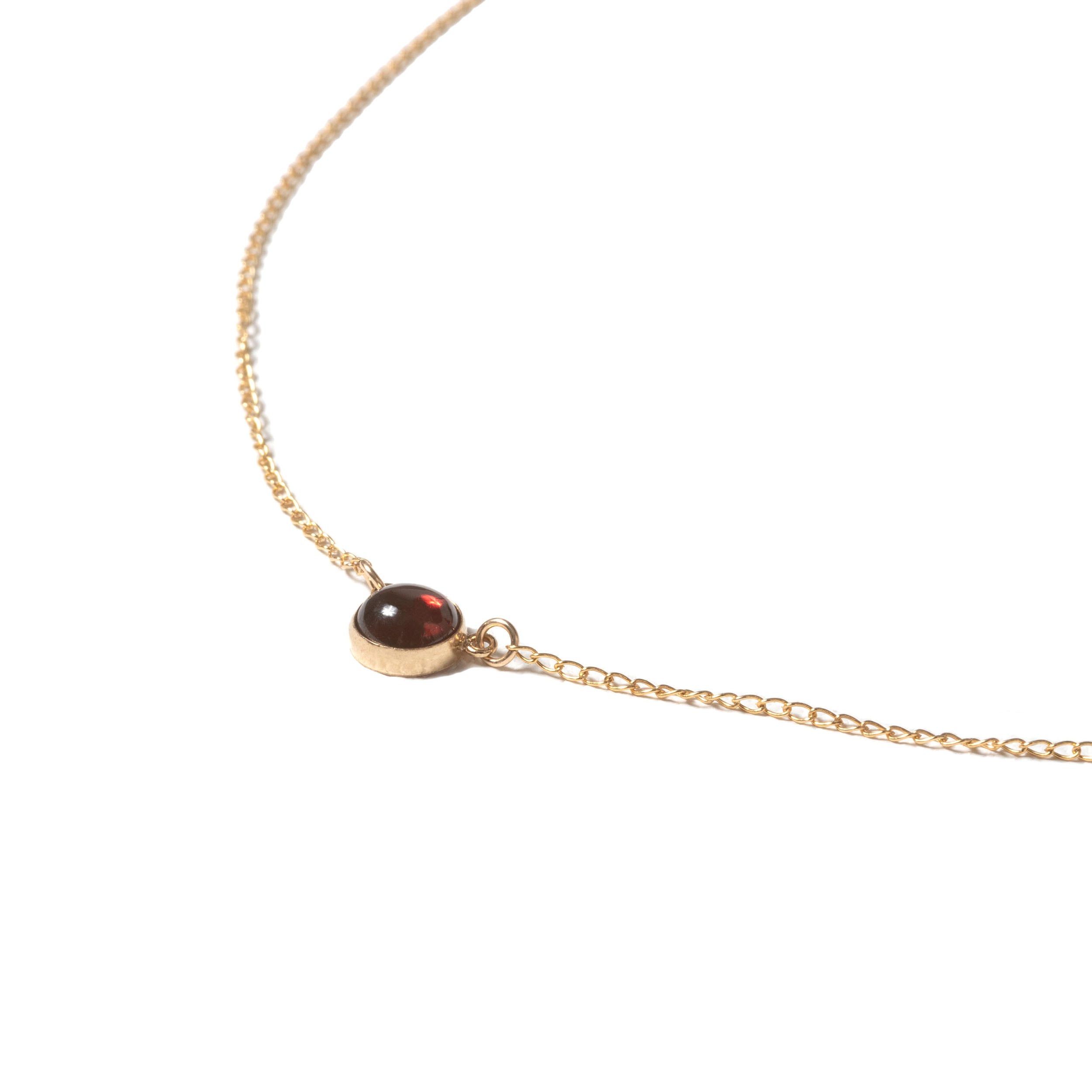 Garnet Curio Gemstone Necklace - Favor Jewelry