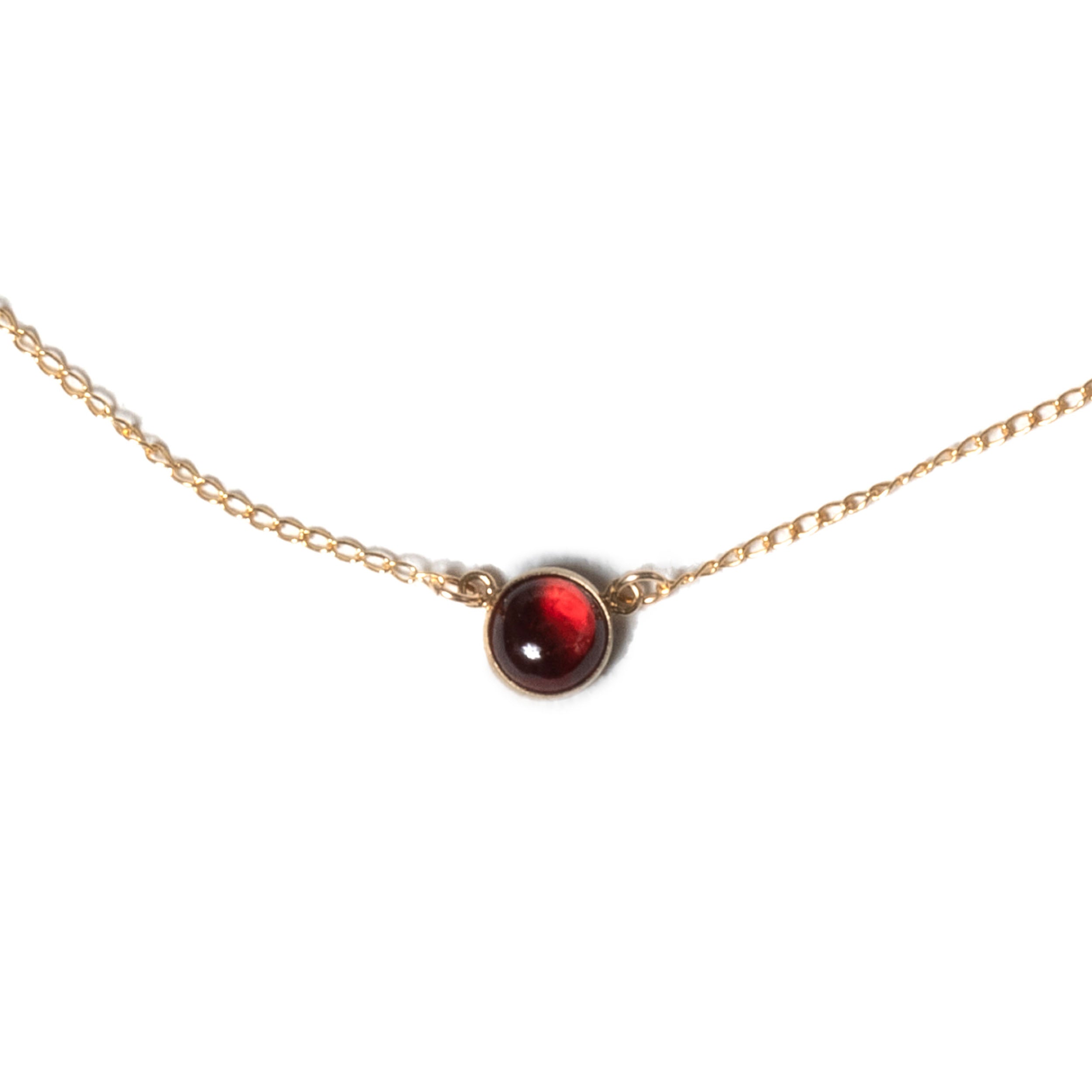 Garnet Curio Gemstone Necklace - Favor Jewelry