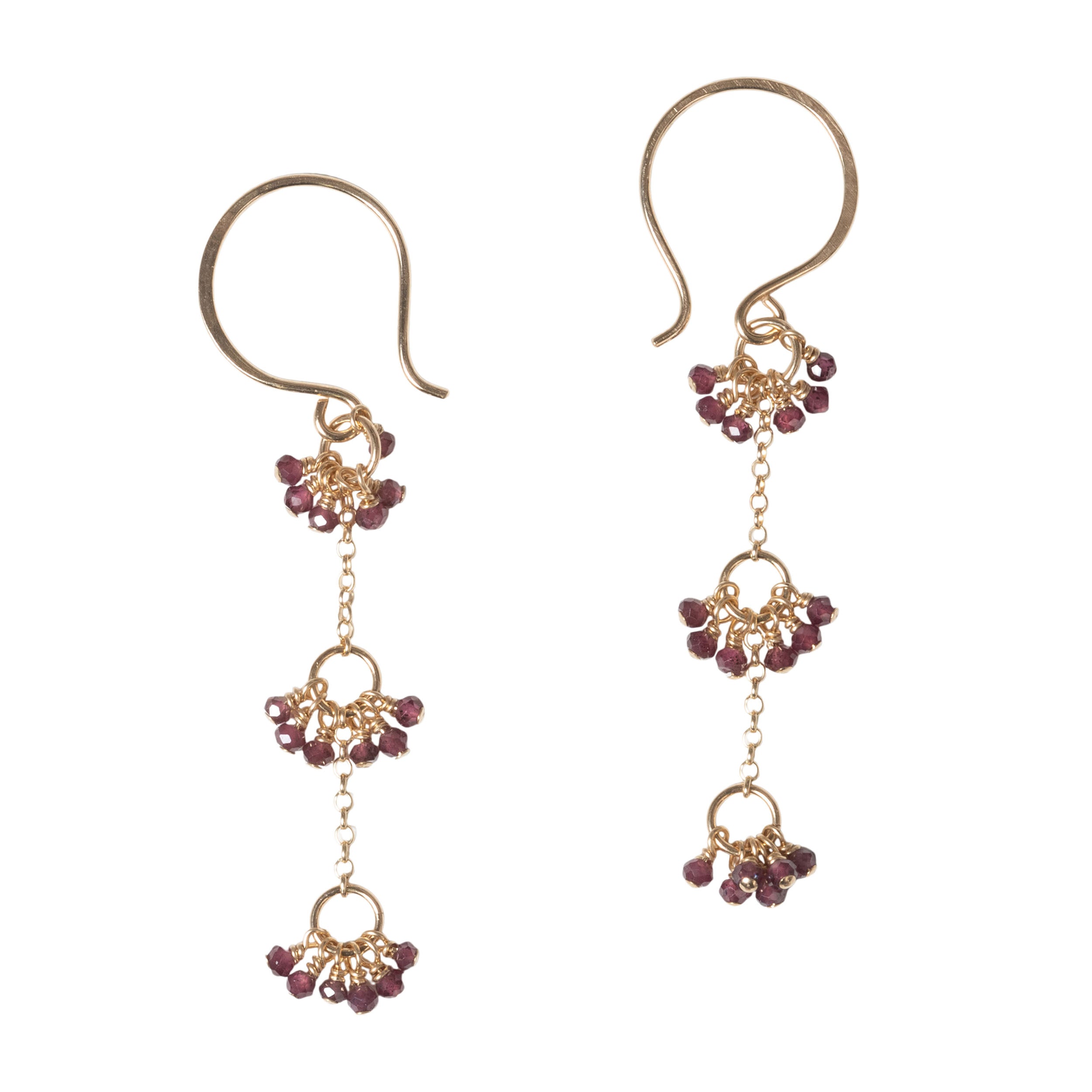 Garnet Gemstone Mimic Earrings - Favor Jewelry