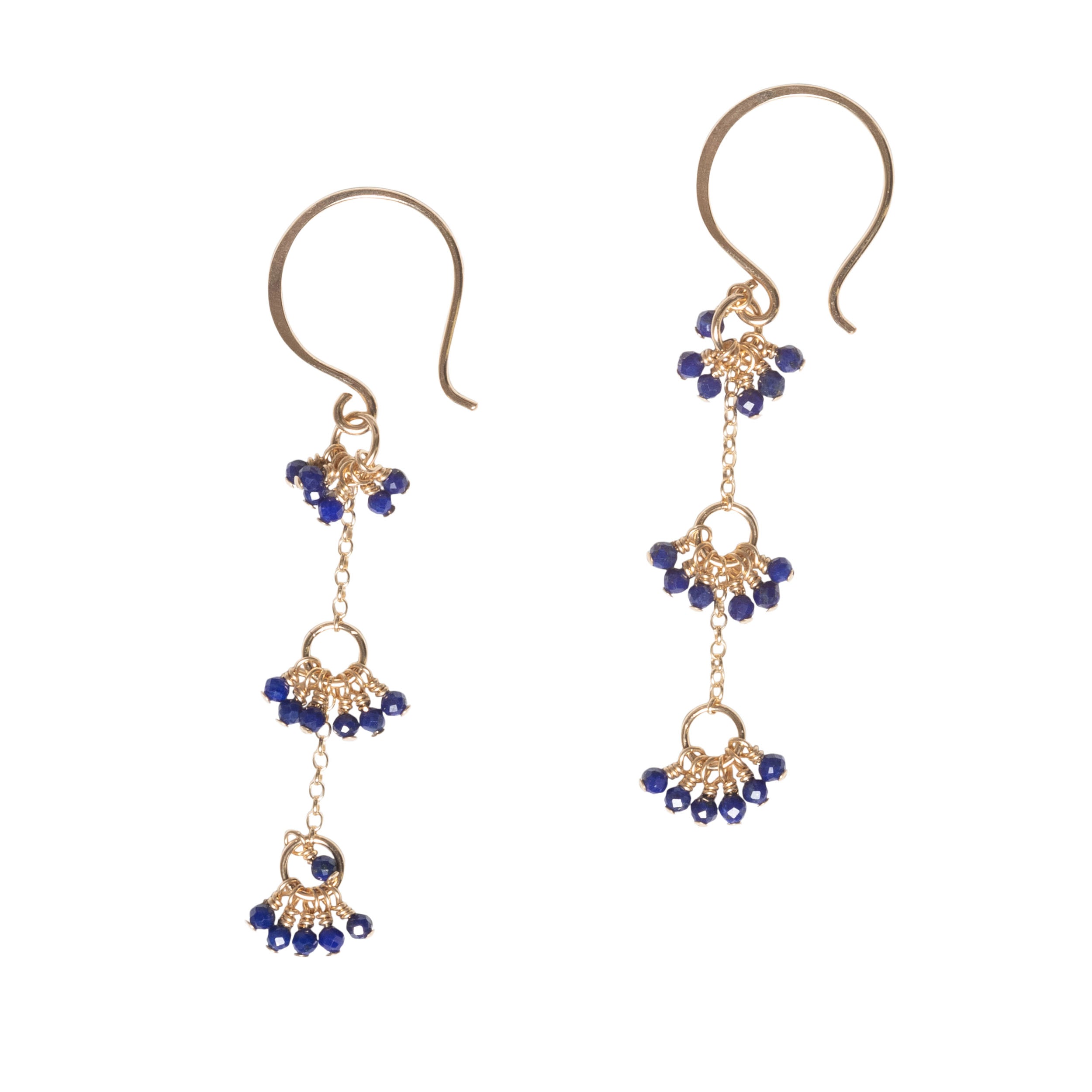 Lapis Gemstone Mimic Earrings - Favor Jewelry