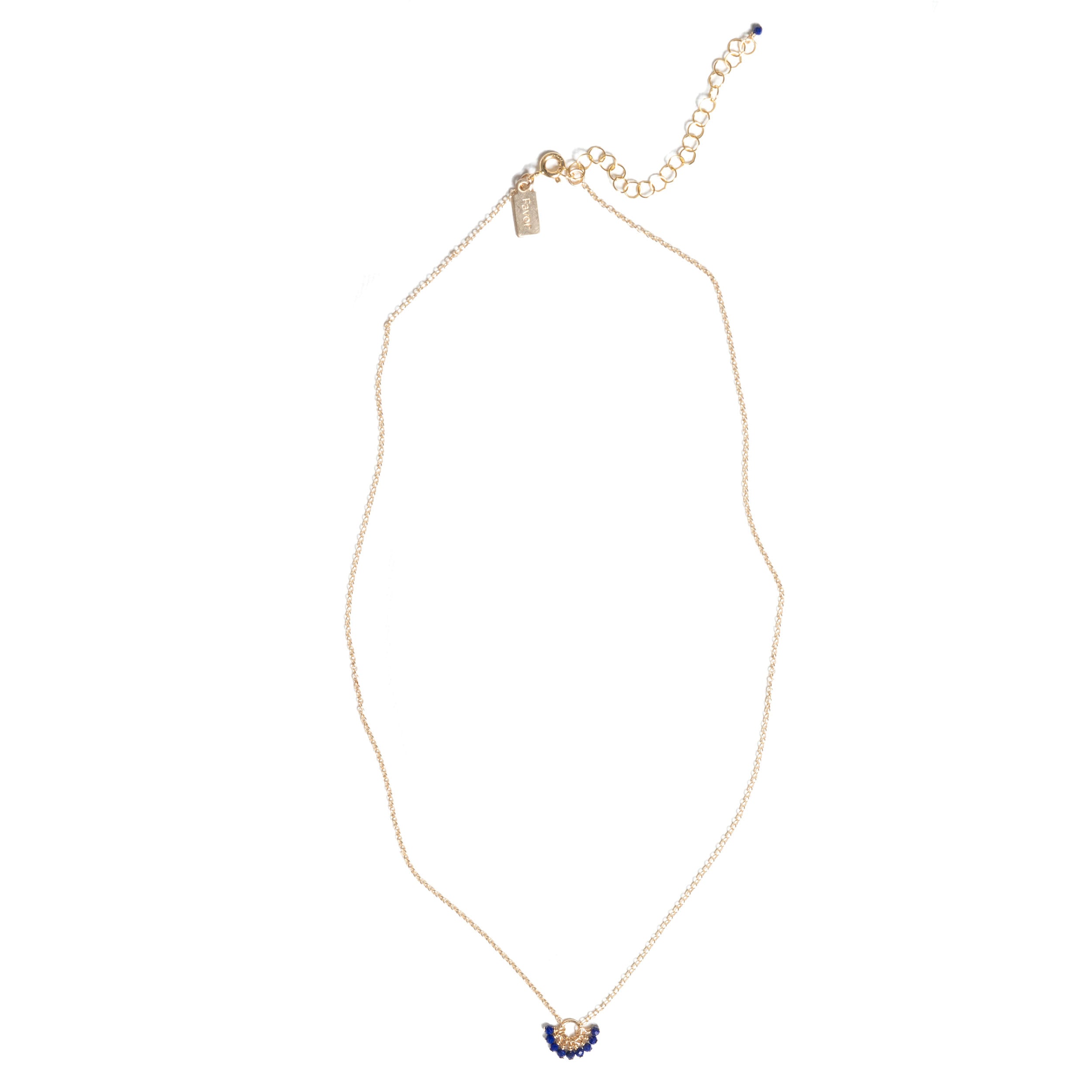 Lapis Gemstone Token Necklace - Favor Jewelry