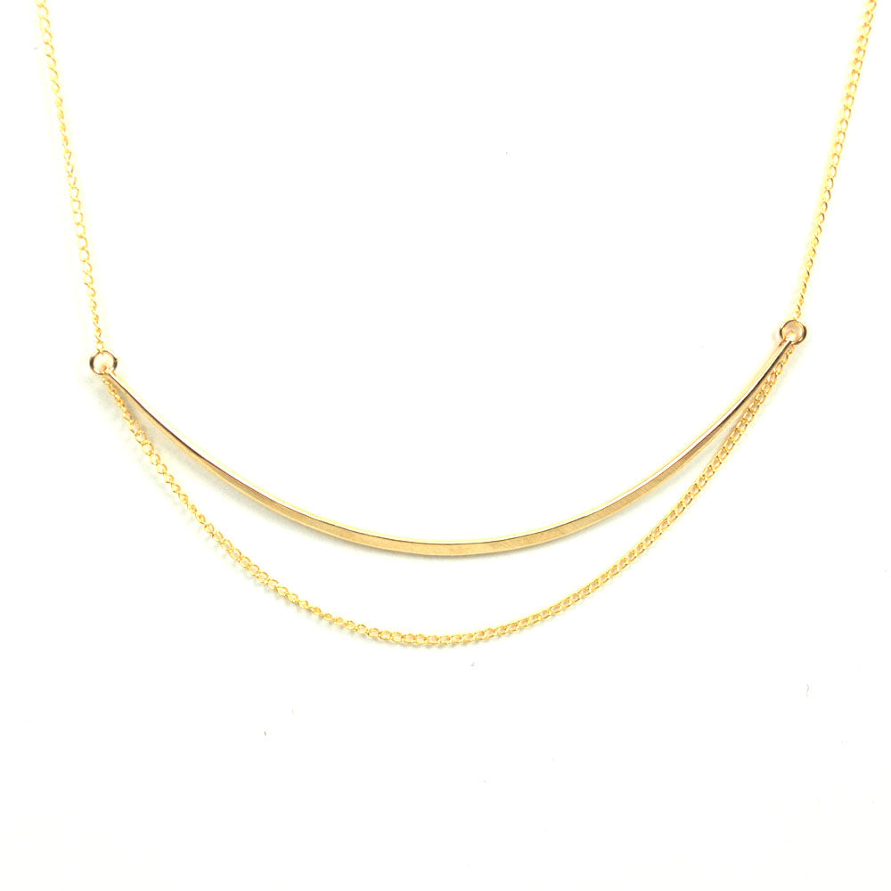 Delicate Chain Verge Necklace - Favor Jewelry