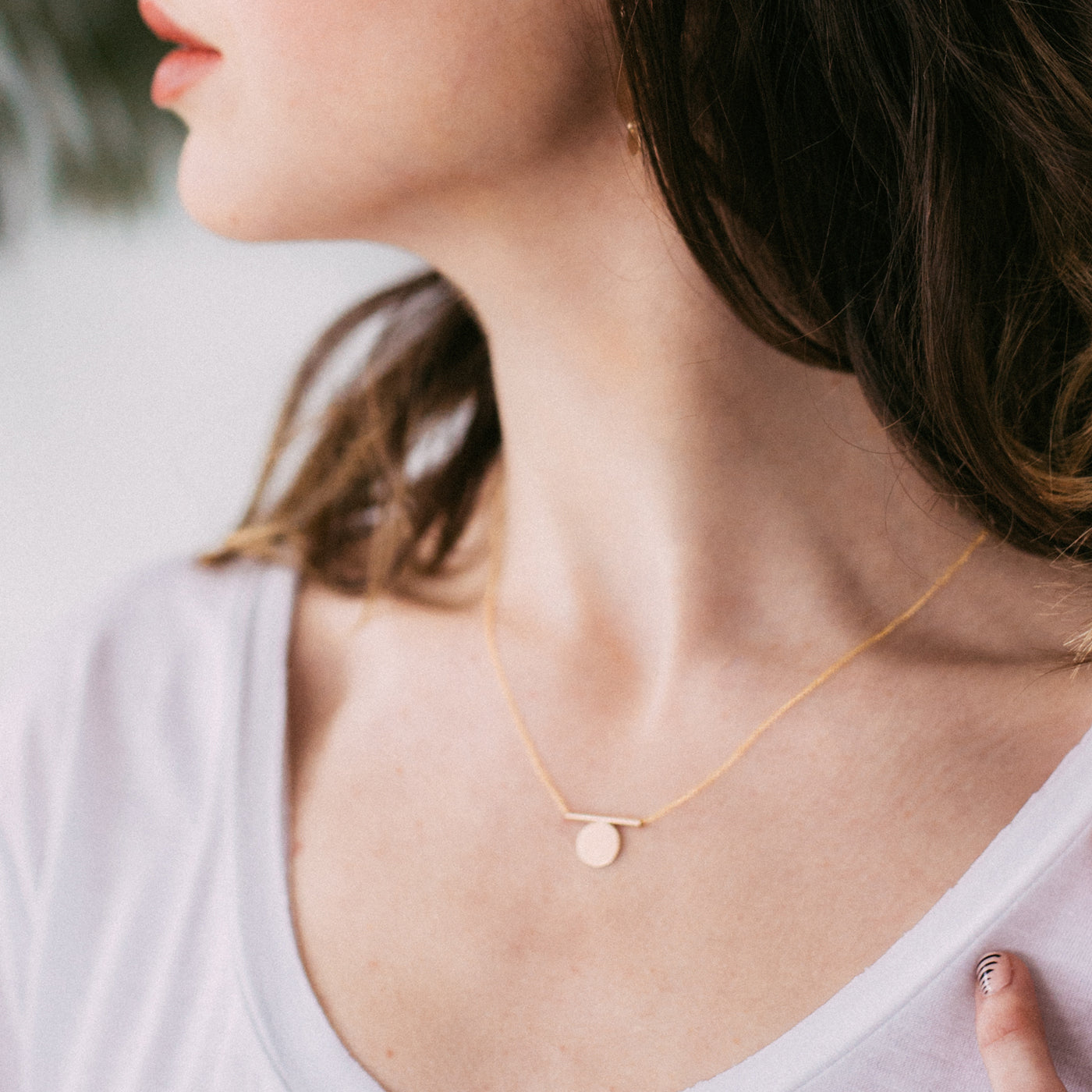 Minimal Mono Necklace - Favor Jewelry