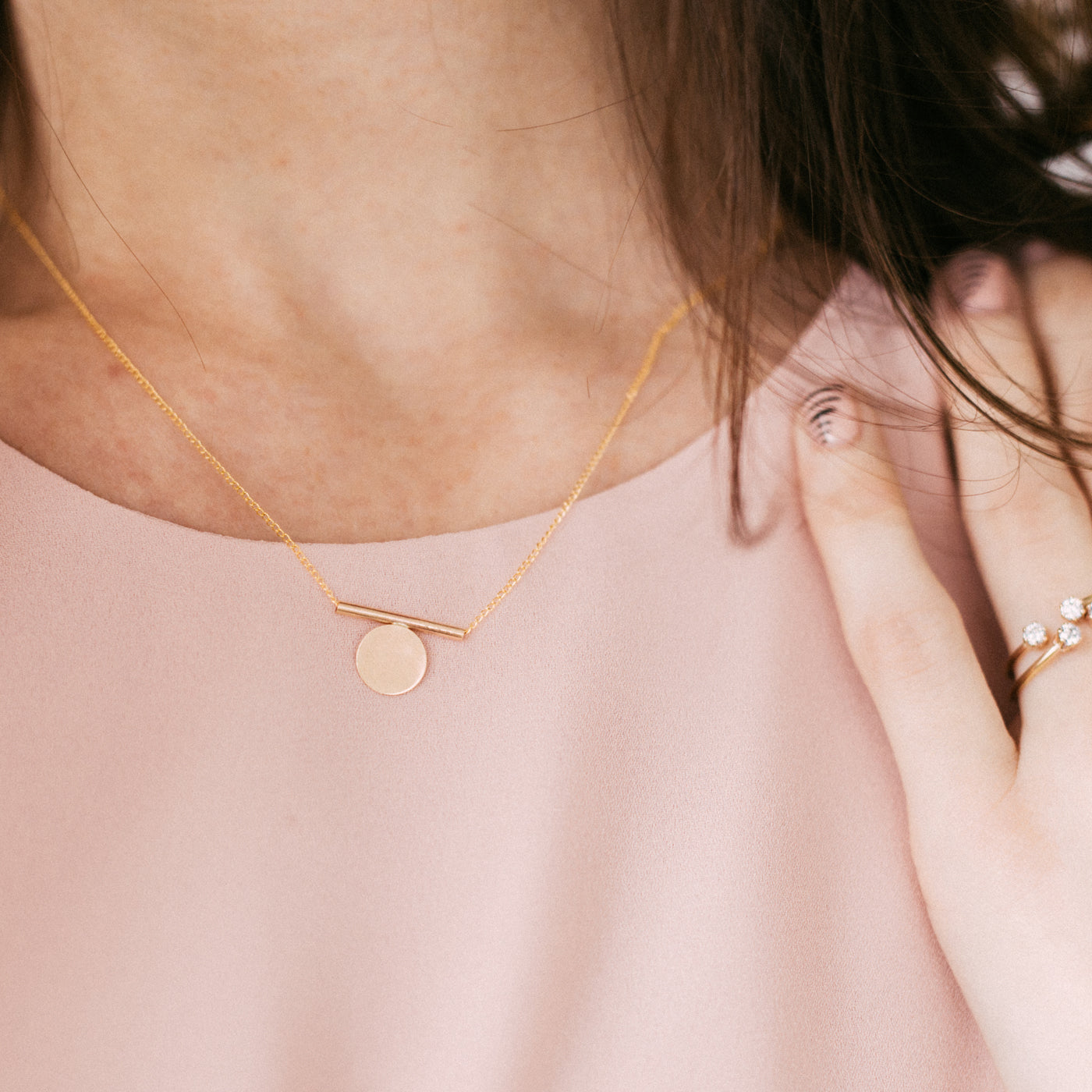 Minimal Mono Necklace - Favor Jewelry