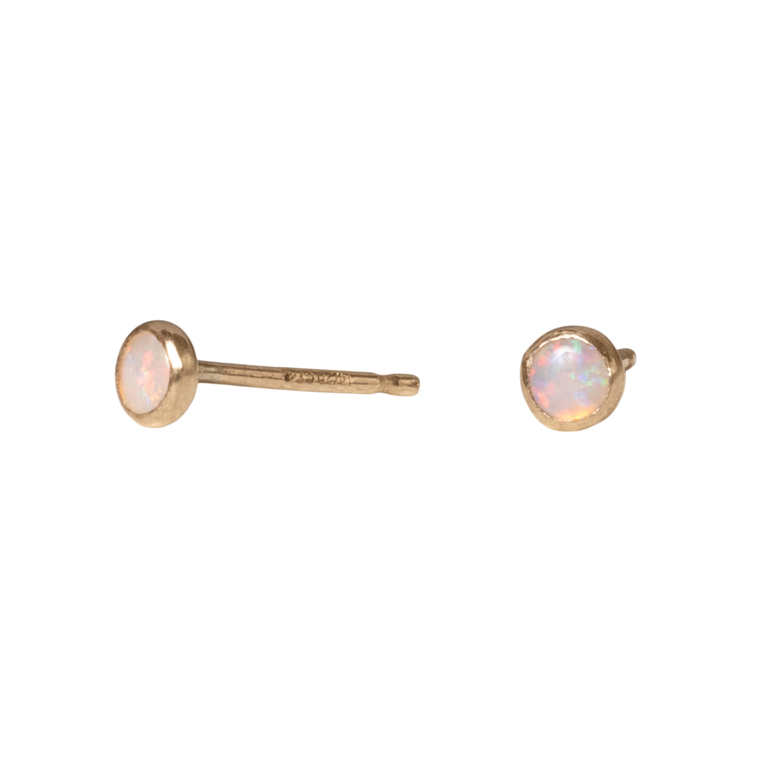 Tiny Opal Micro Dot Posts - Favor Jewelry