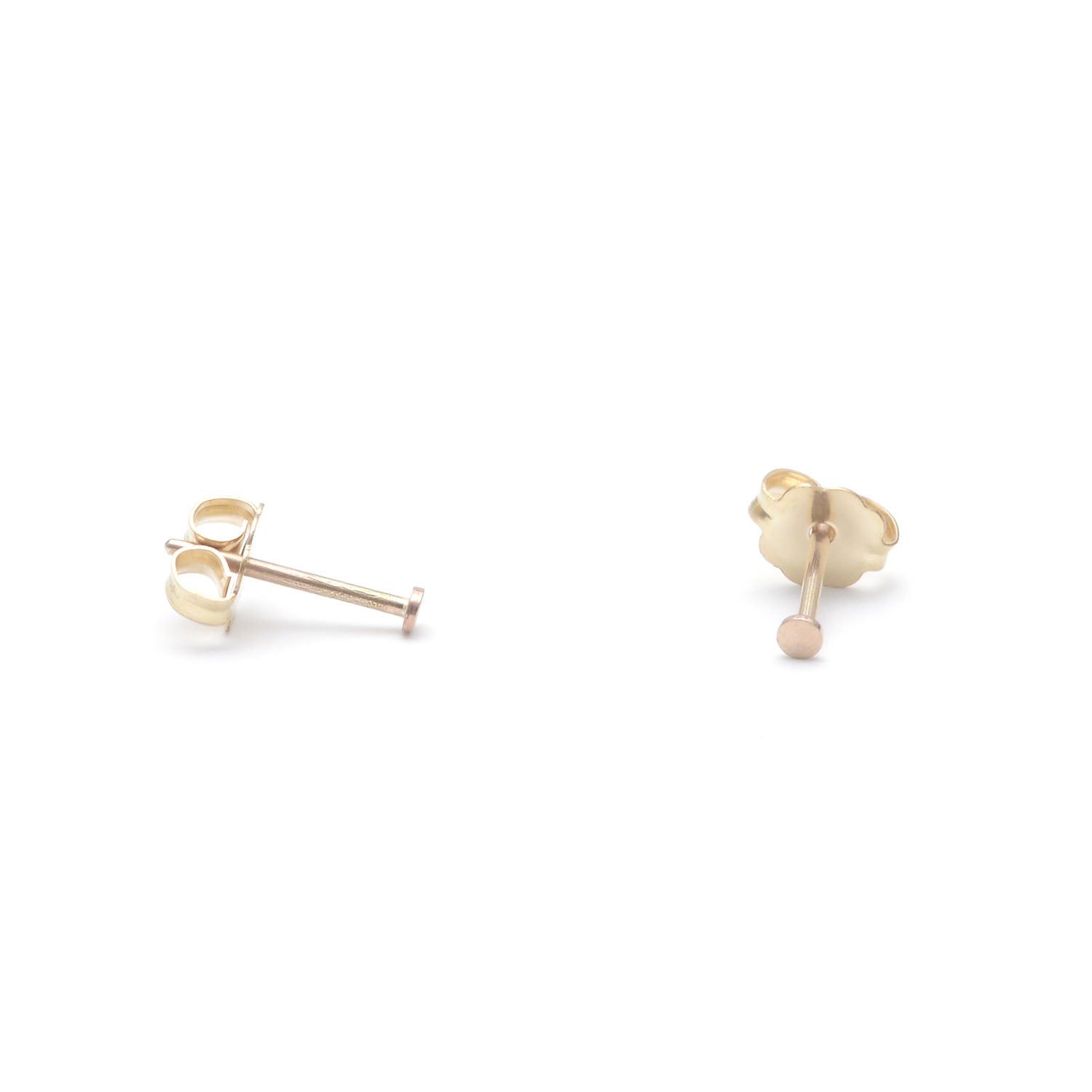 14k Gold Fill Ultra Tiny Ghost Post Earrings - Favor Jewelry