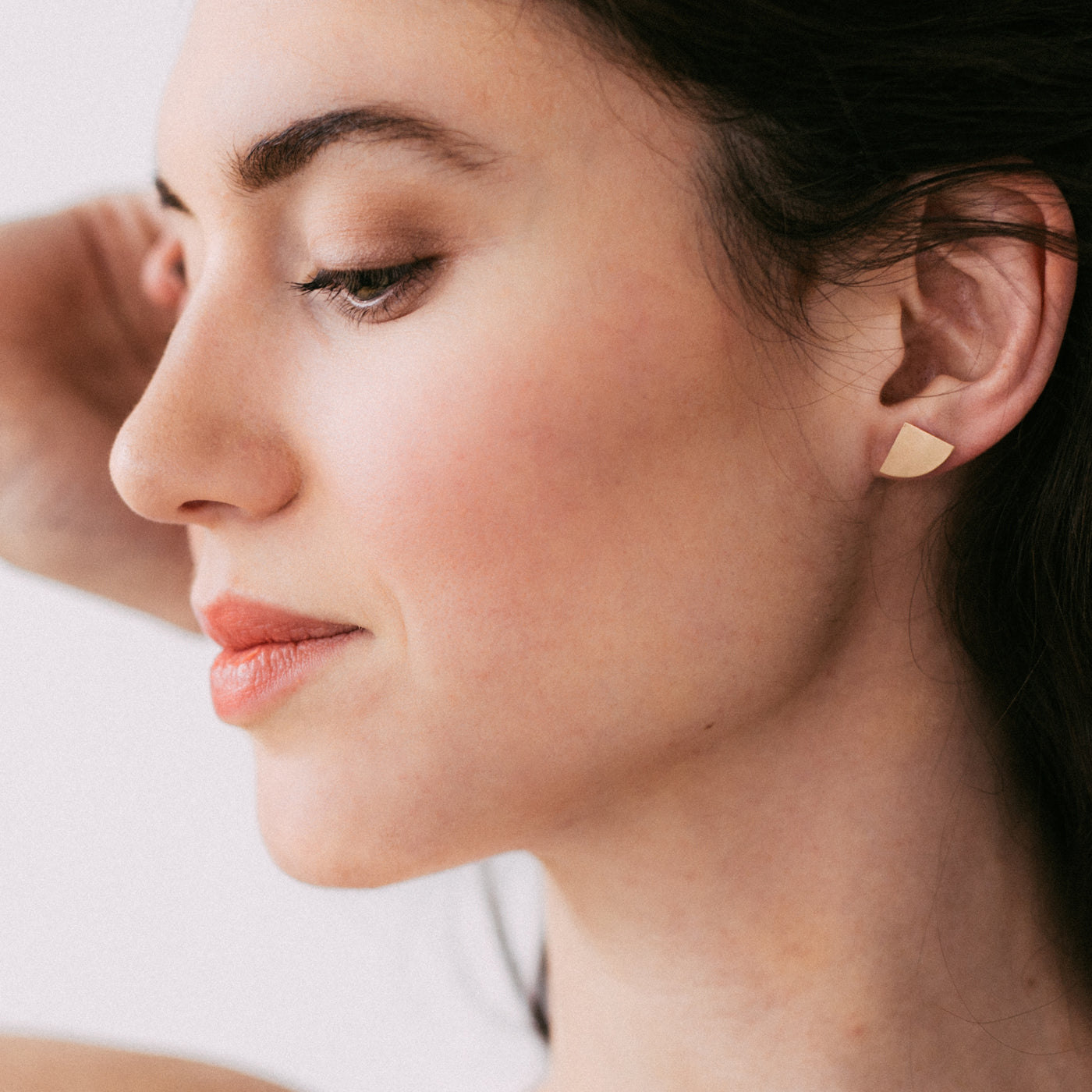 Geometric Shield Hedge Post Earrings - Favor Jewelry