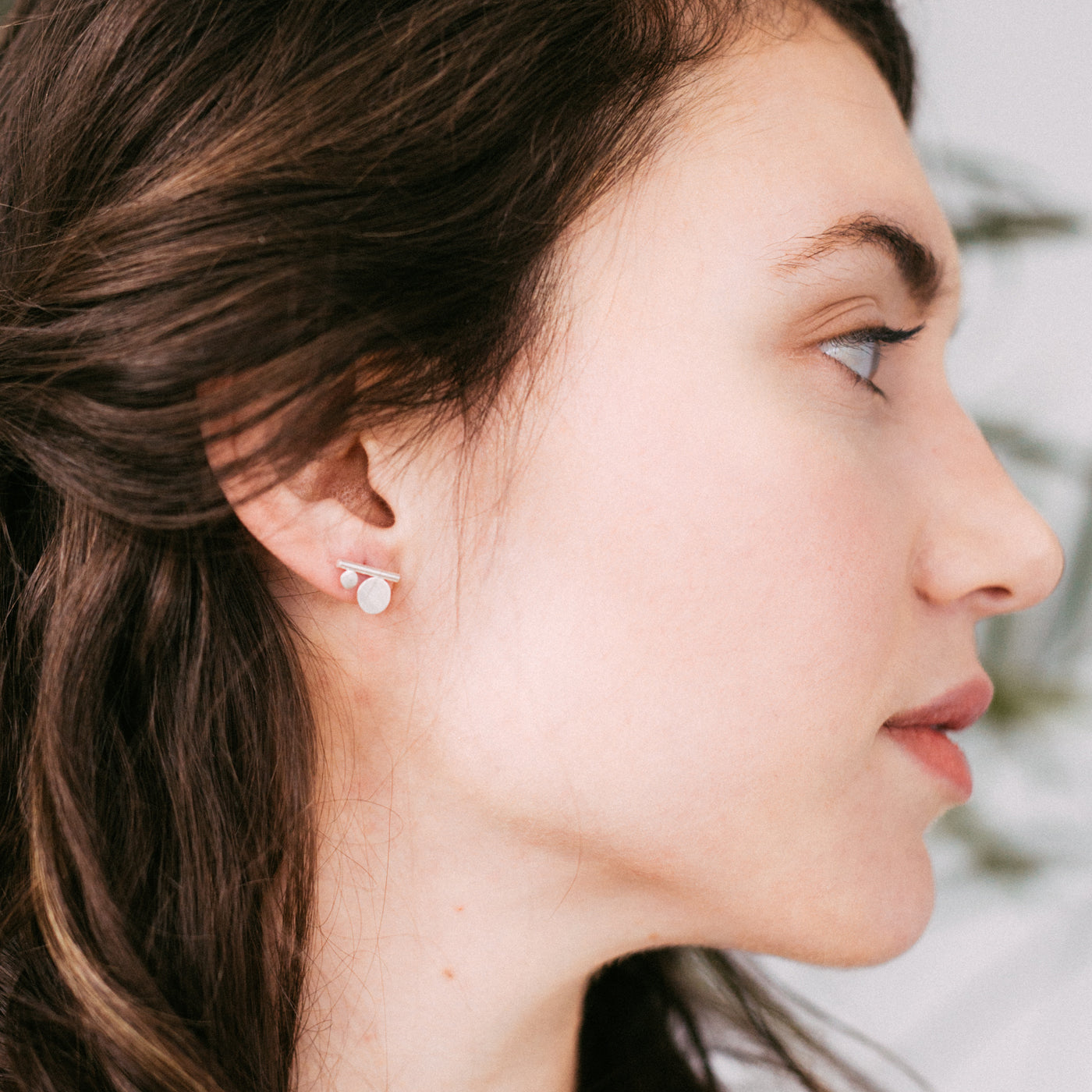 Tiny Modern Nomad Post Earrings - Favor Jewelry