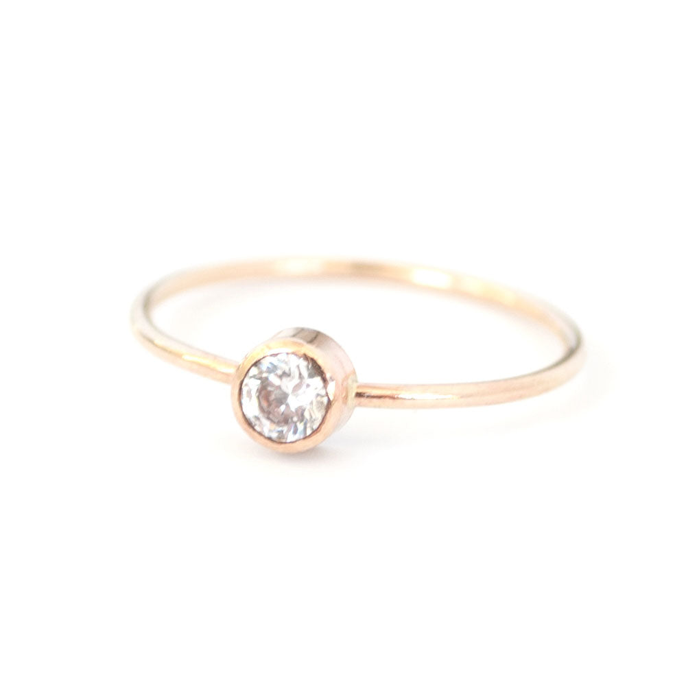 Clear Circa Stacking Ring - Favor Jewelry