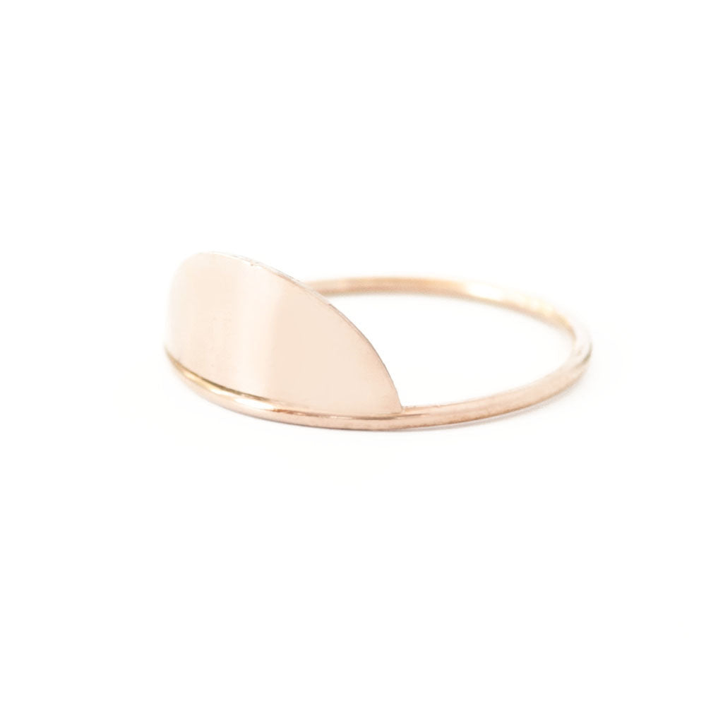 Semicircle Fragment Stacking Ring - Favor Jewelry