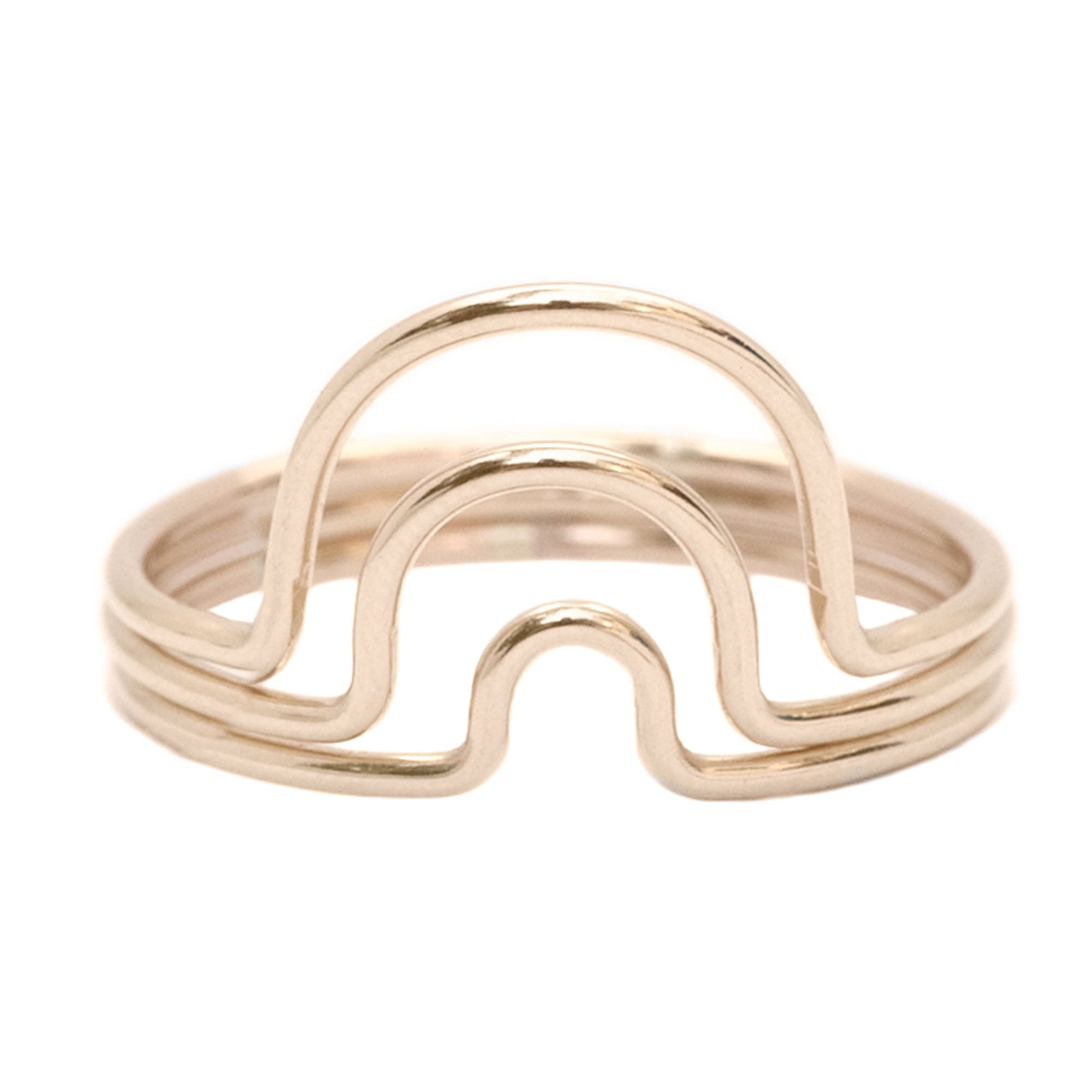 Glyph Curves Trio Stacking Ring Set