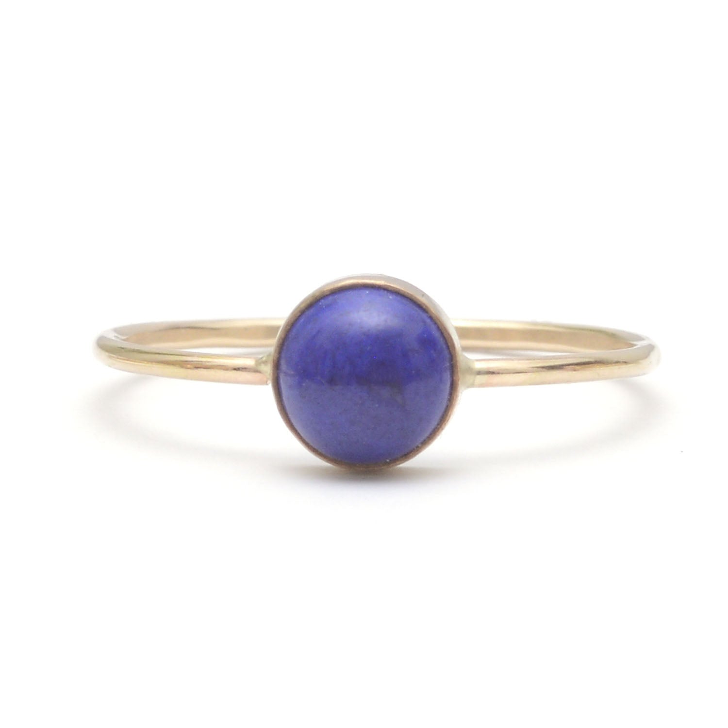 Lapis Gemstone Gumdrop Ring - Favor Jewelry