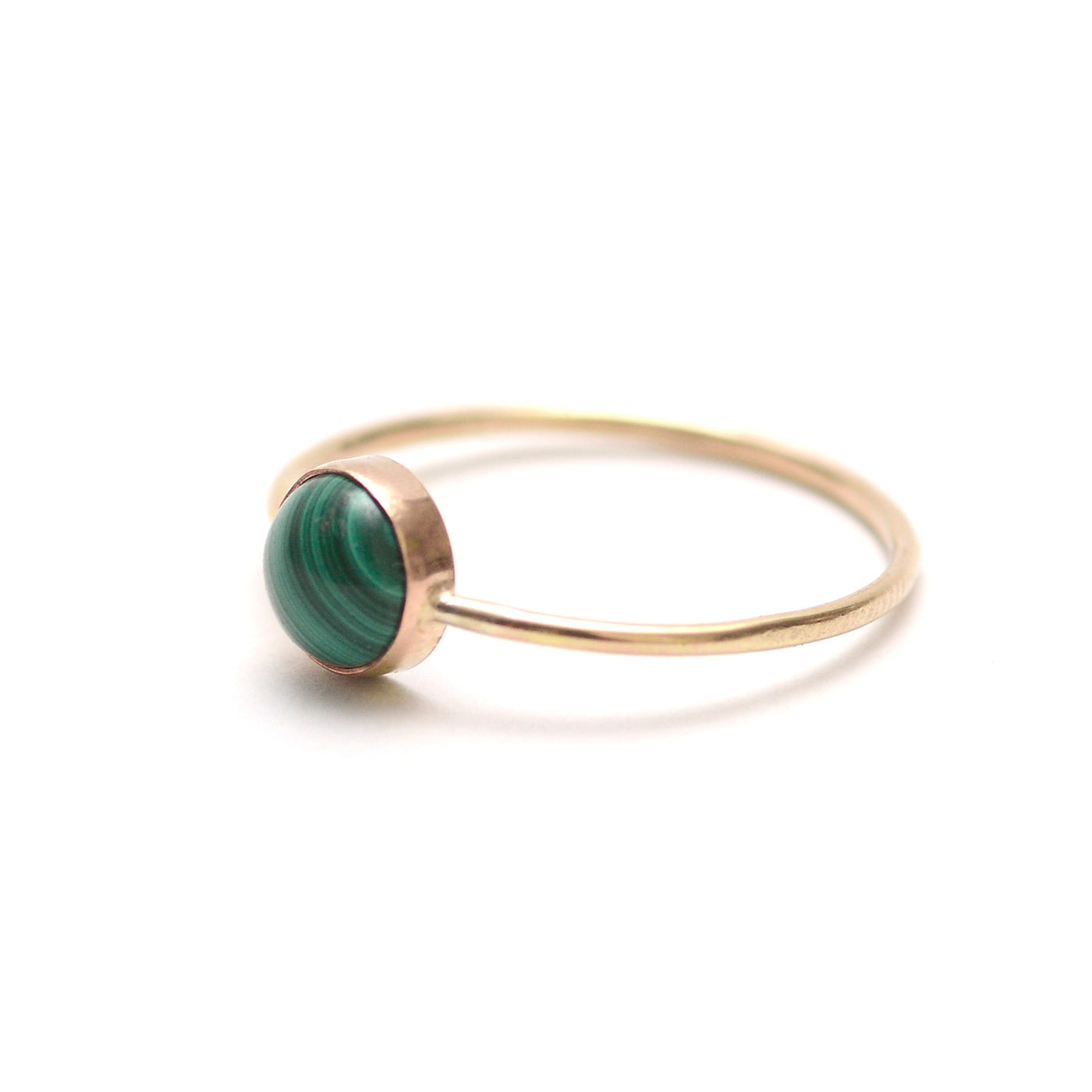 Malachite Gumdrop Ring - Favor Jewelry