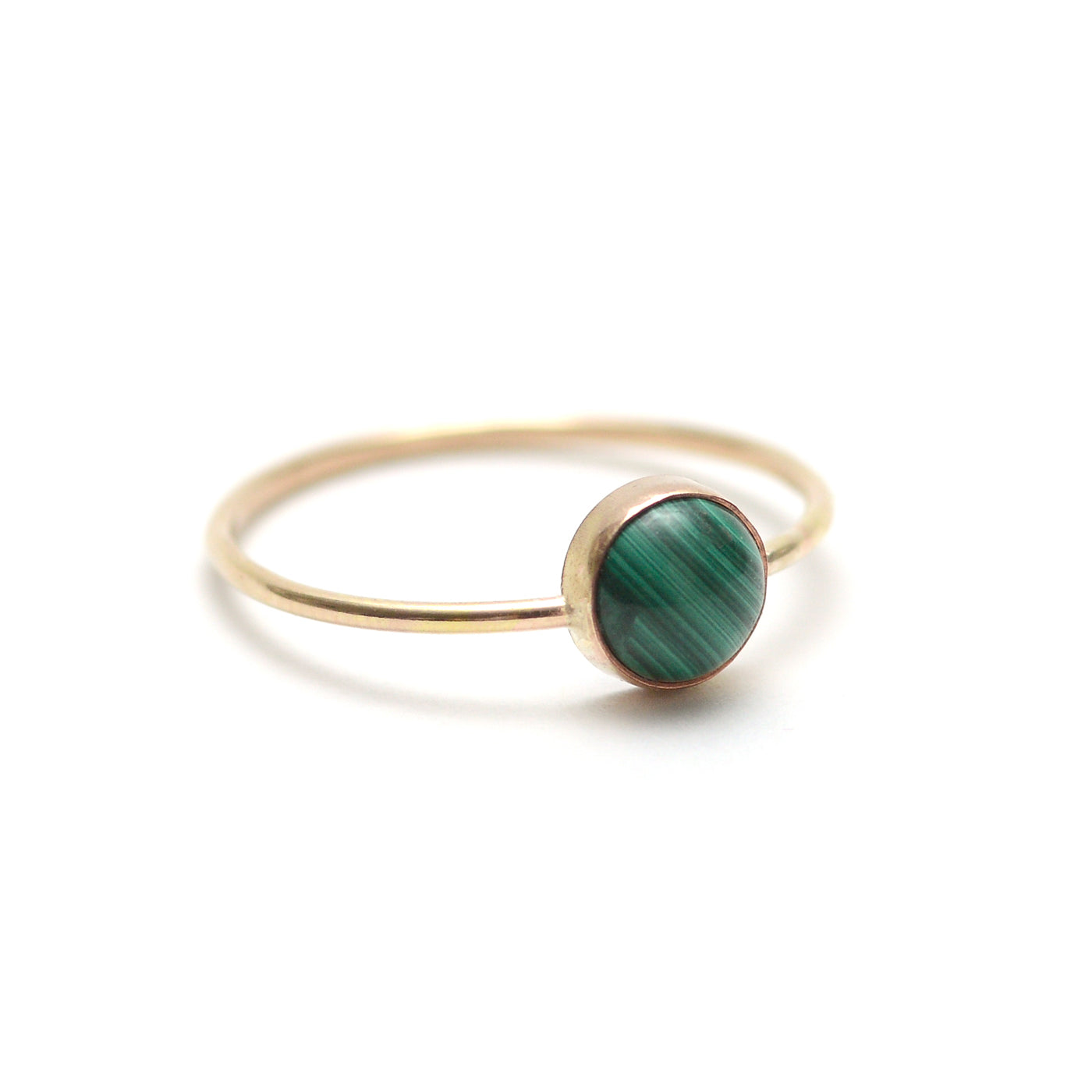 Malachite Gumdrop Ring - Favor Jewelry