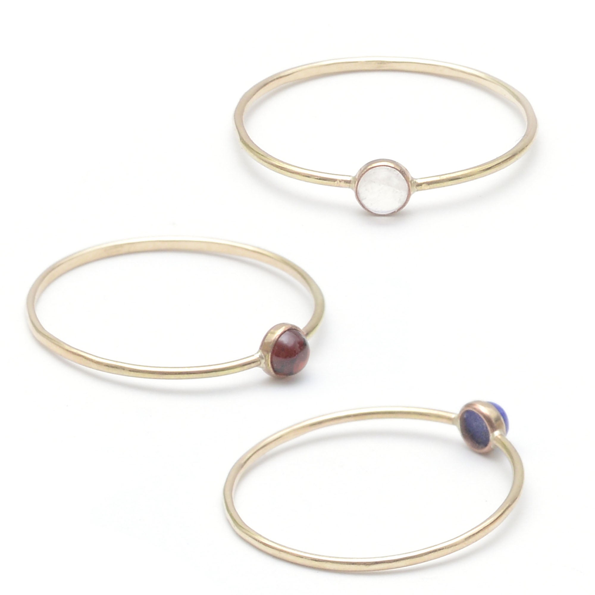 Tiny Gemstone Rings - Favor Jewelry