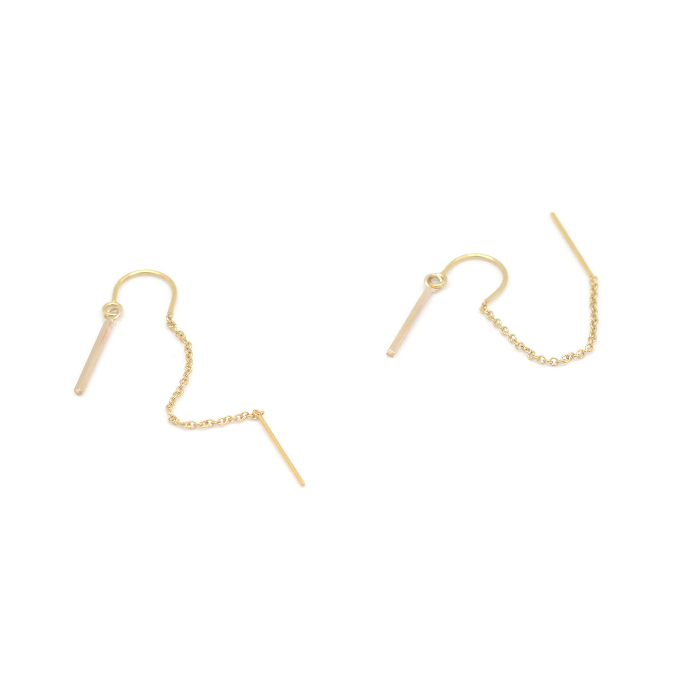 Minimal Tinsel Ear Thread Earrings - Favor Jewelry