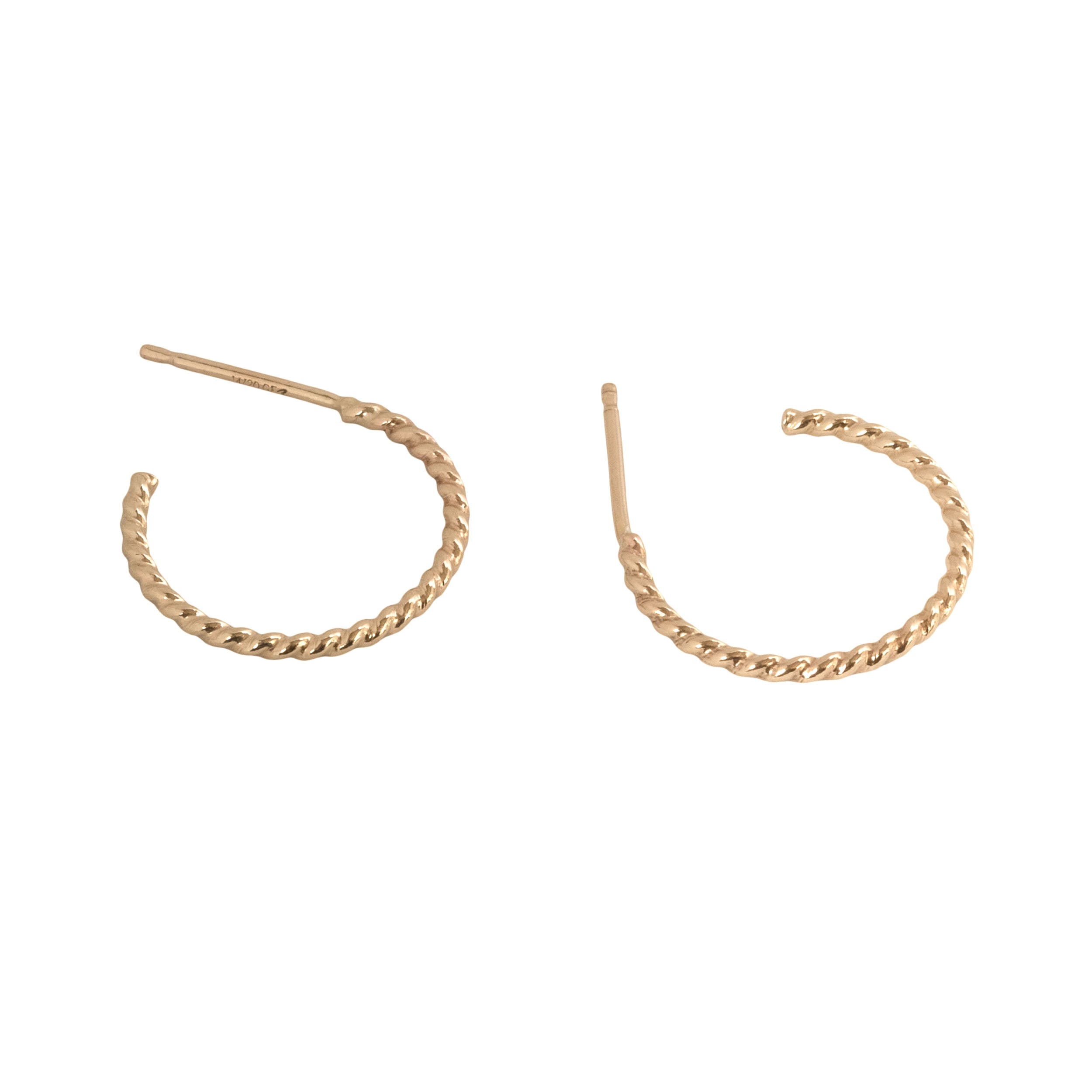 Lightweight Twist Hoops for Sensitive Ears - Favor Jewelry