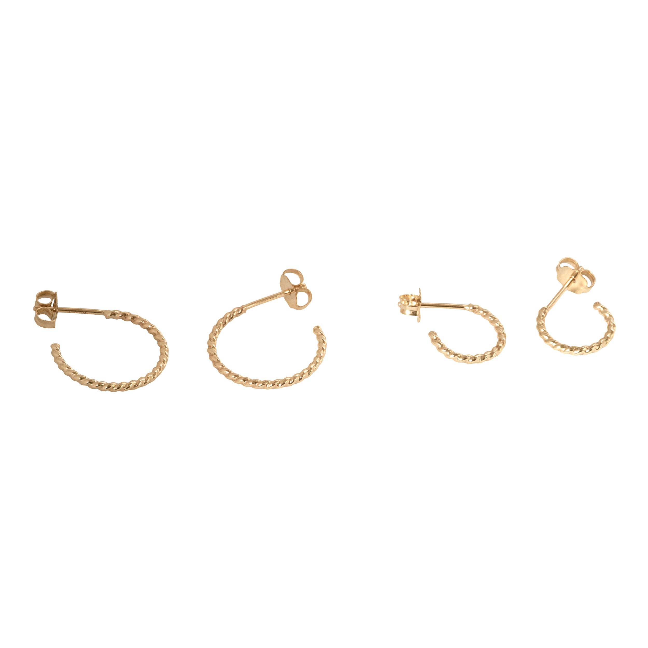 Lightweight Twist Hoops for Sensitive Ears - Favor Jewelry