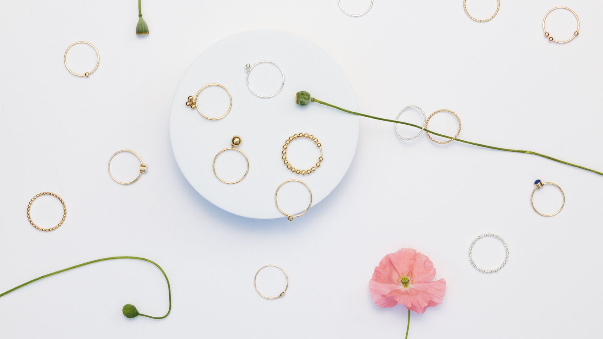 Handmade minimal 14k gold-filled stacking rings — Favor Jewelry Portland