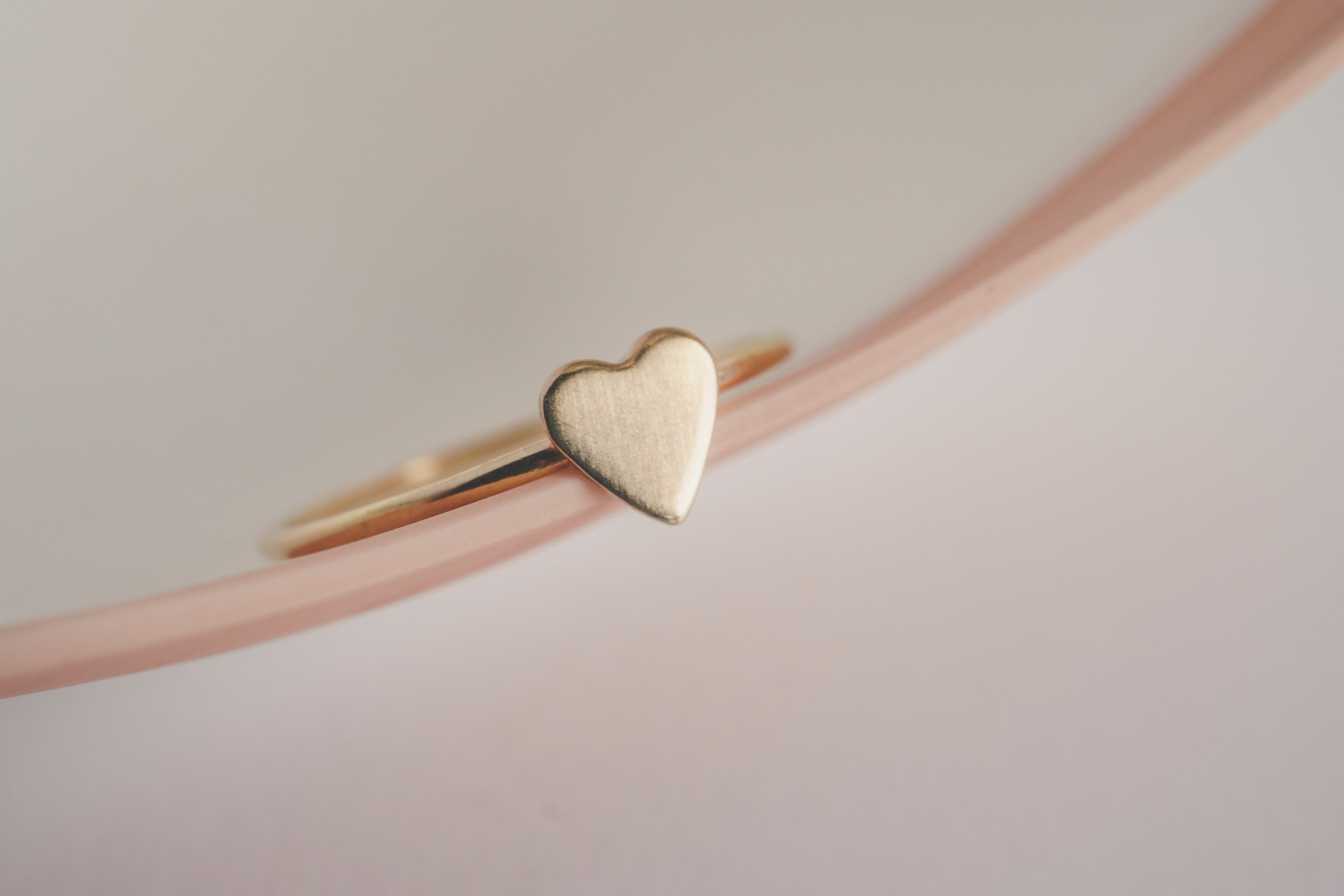 Tiny Heart Stacking Ring