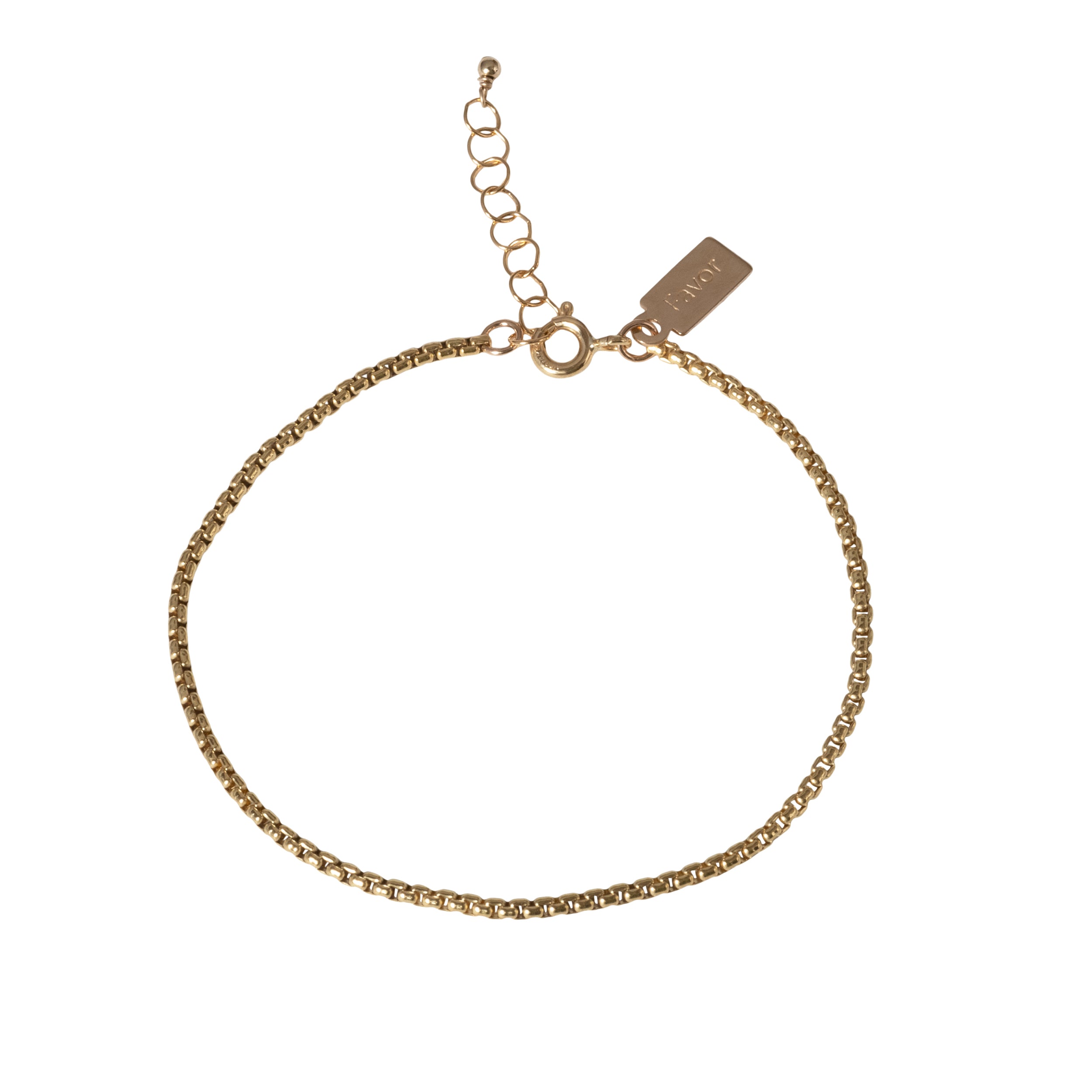 Relic Round Box Chain Bracelet by Favor Jewelry