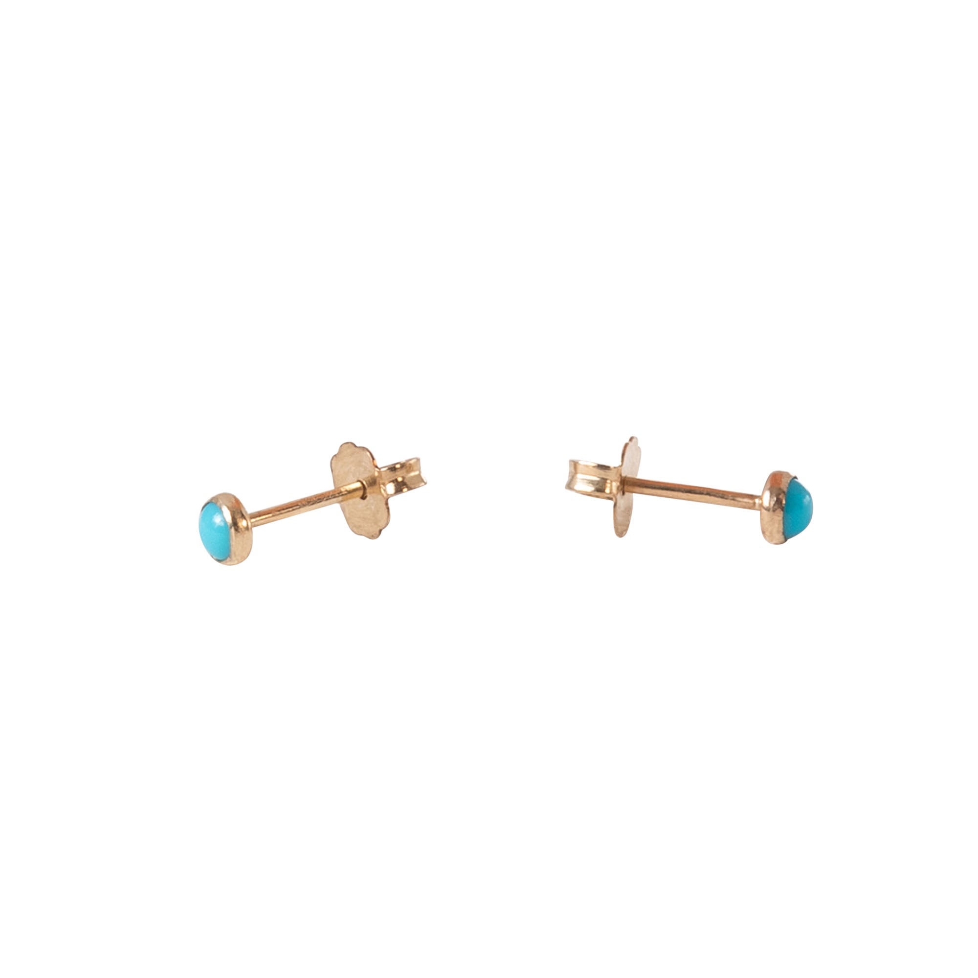 Tiny Ethical Turquoise Micro Dot Posts - Favor Jewelry