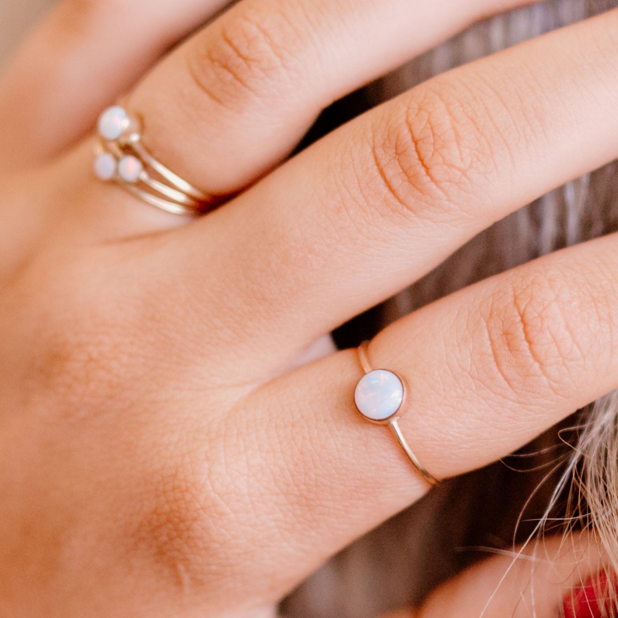 Opal Gumdrop Ring - Favor Jewelry