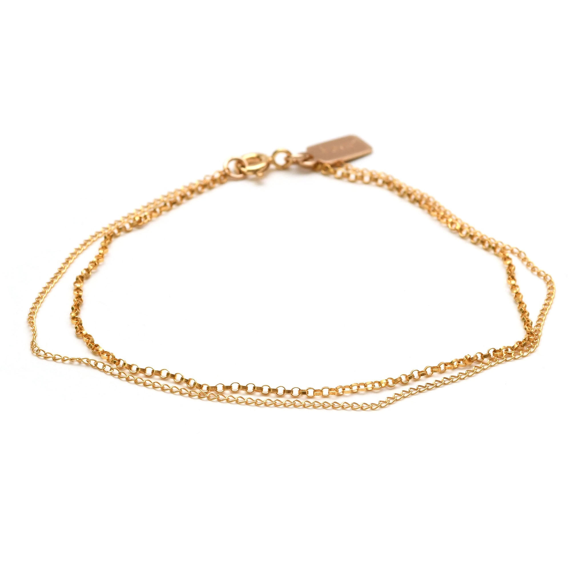 Double Chain Drape Bracelet - Favor Jewelry