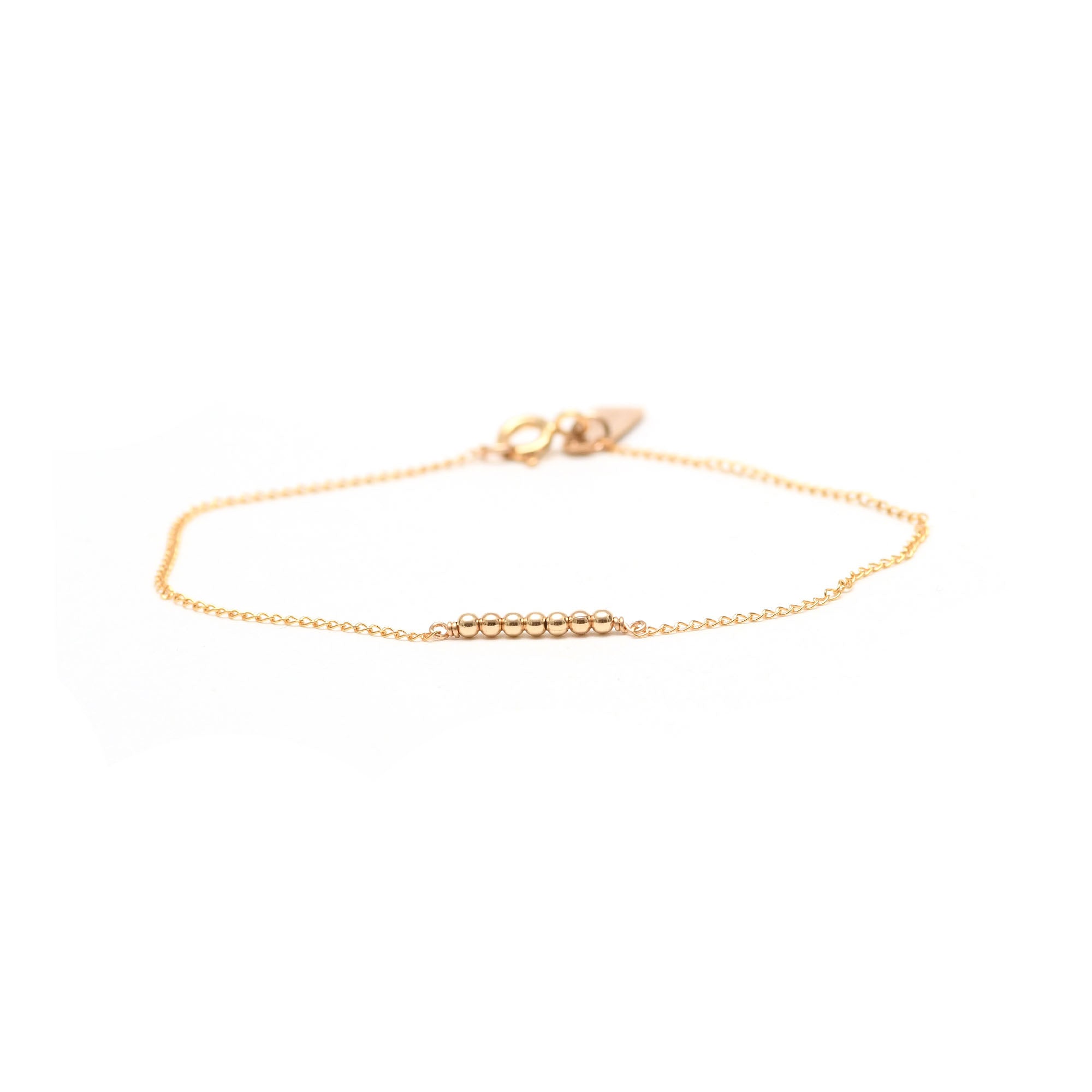 Tiny Metal Ellipsis Layering Bracelet - Favor Jewelry