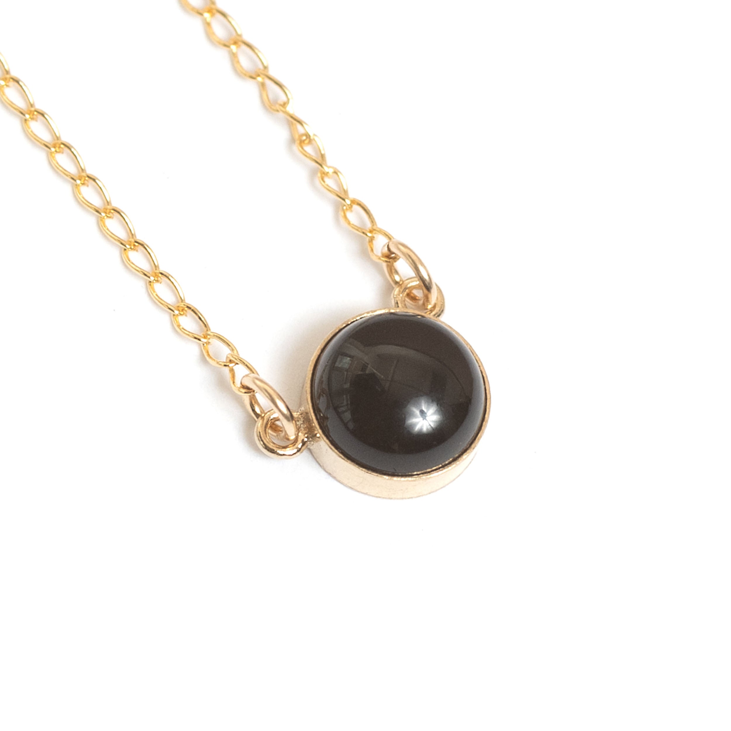 Black Onyx Curio Gemstone Necklace