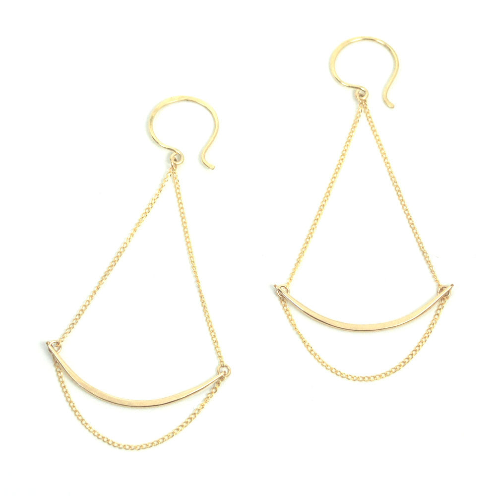 Verge Chain Swing Earrings - Favor Jewelry