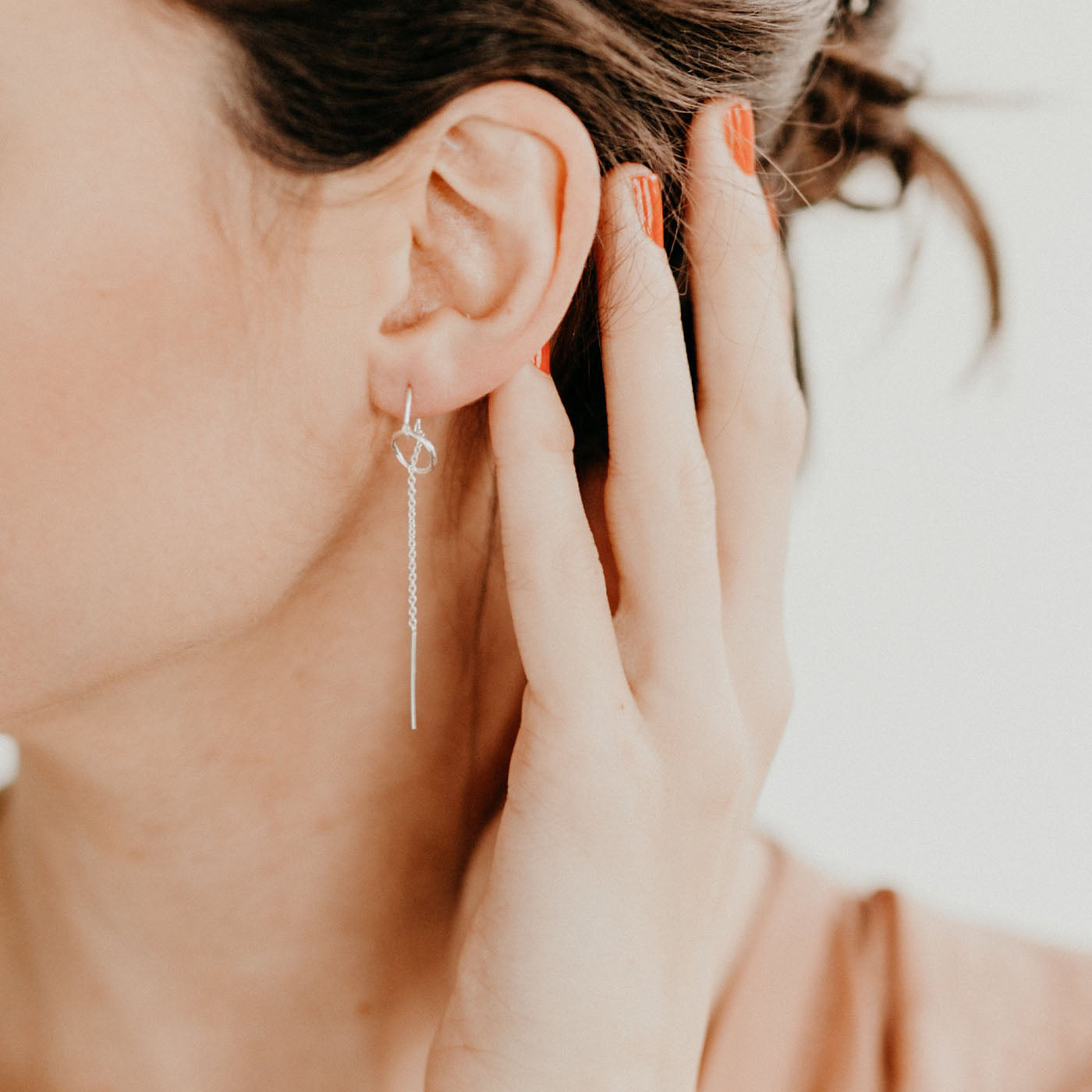 Tiny Loop Thread Earrings - Favor Jewelry