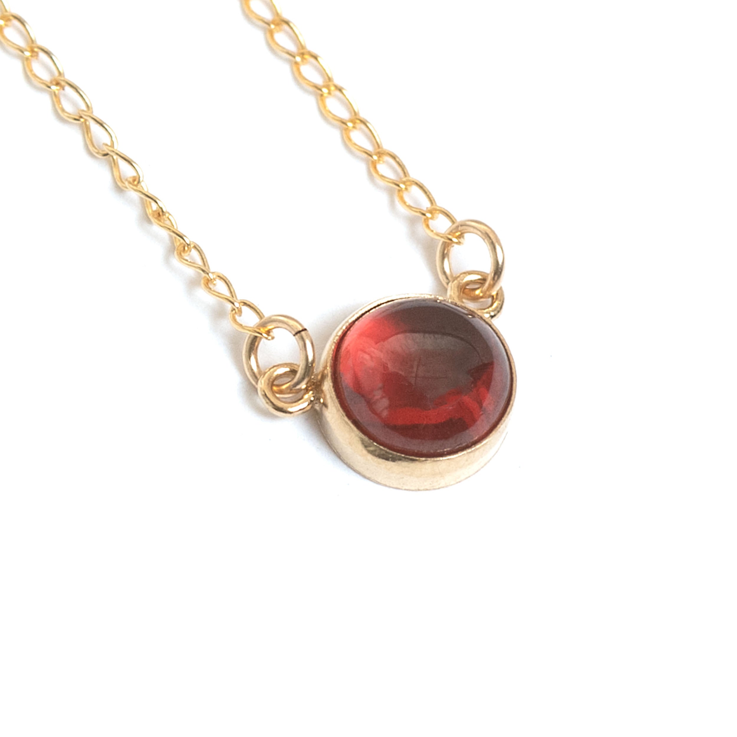 Short Gemstone Necklace - Garnet | Handmade by Delia Langan – Delia Langan  Jewelry