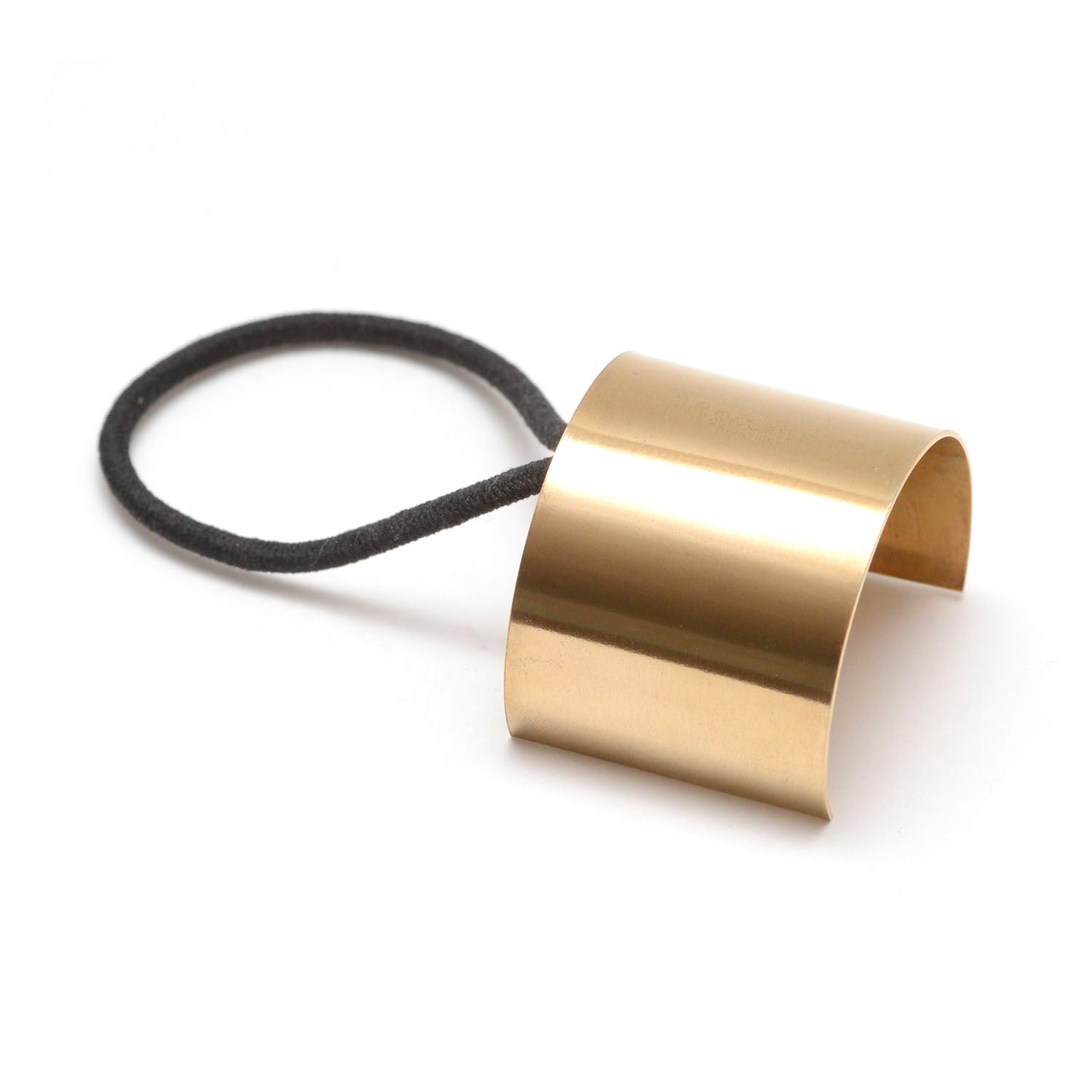 Cusp Brass Ponytail Hair Tie Cover - Favor Jewelry