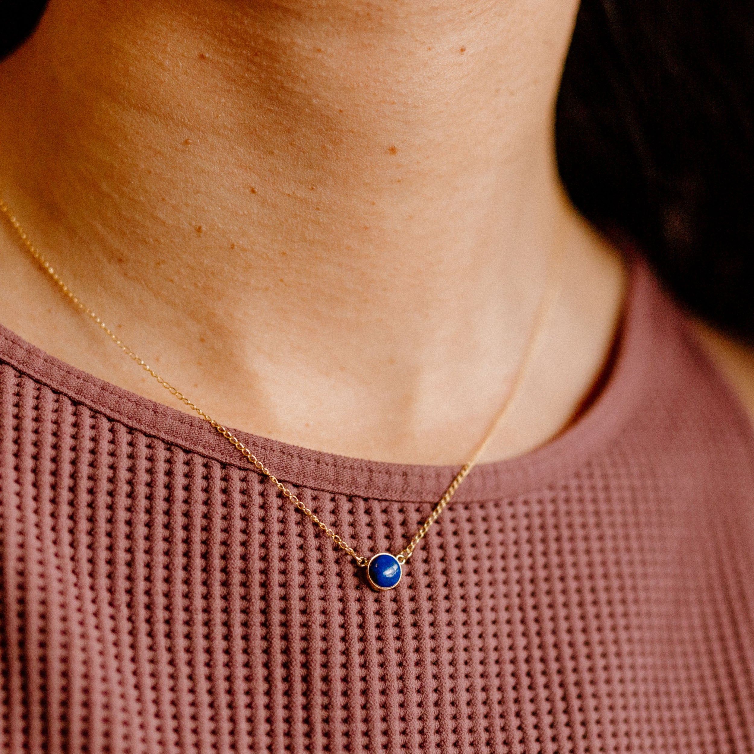 Lapis Curio Gemstone Necklace - Favor Jewelry