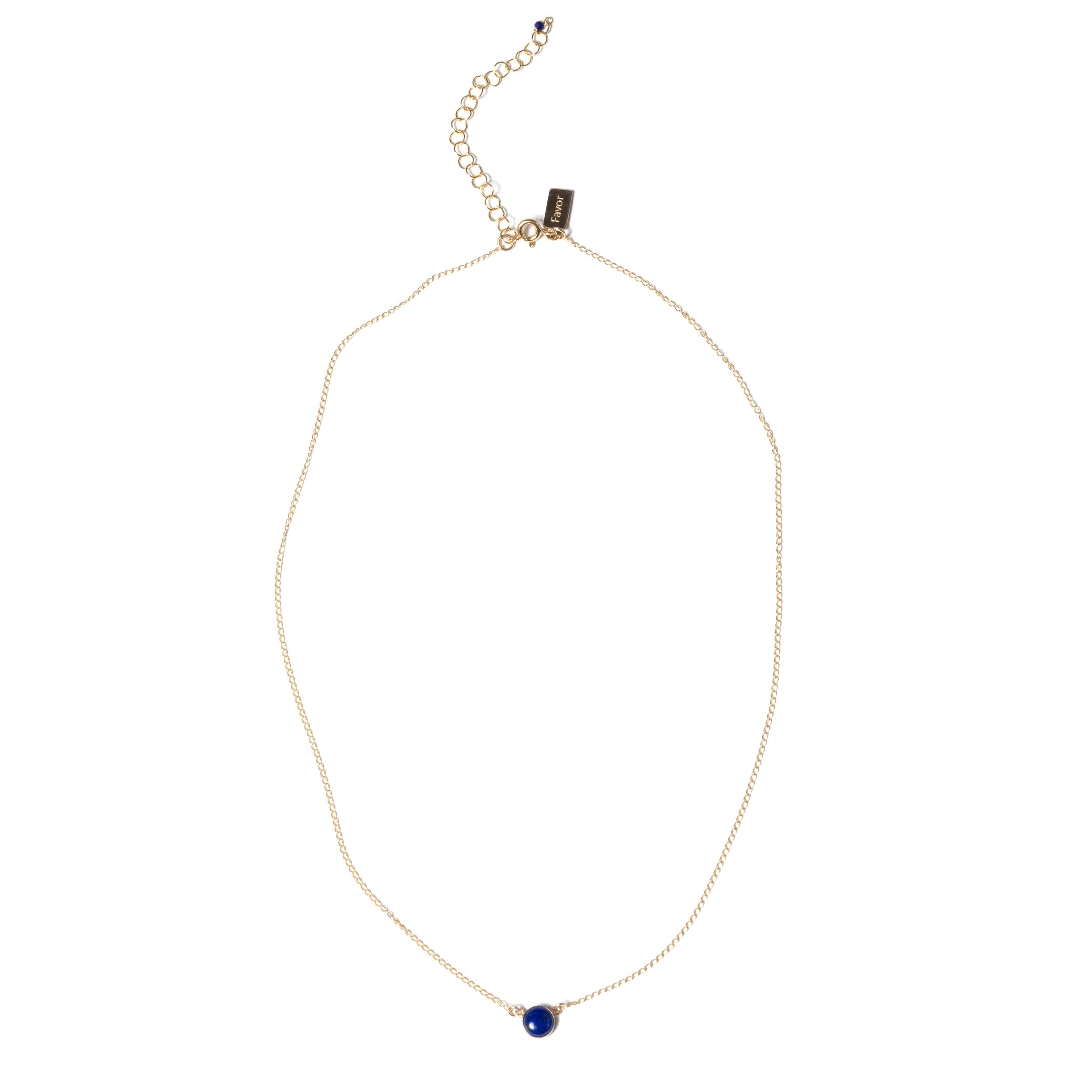 Lapis Curio Gemstone Necklace - Favor Jewelry