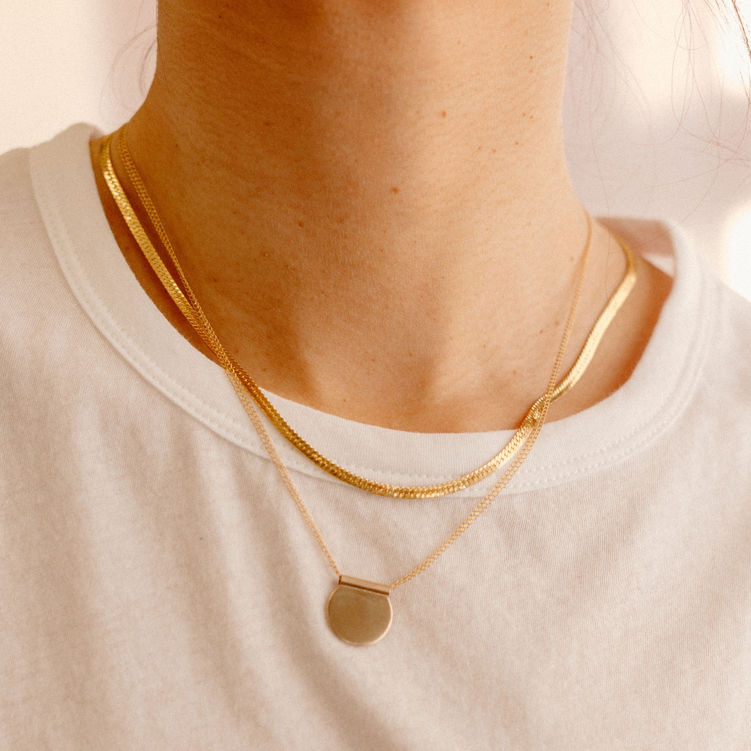Double Chain Lira Necklace - Favor Jewelry