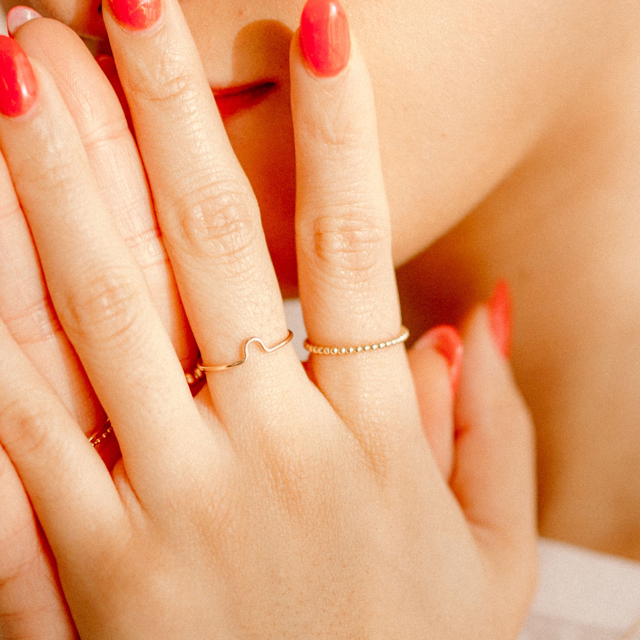 Dainty Braid Gold Ring, Minimalist Simple Ring, Minimal Ring, Tiny