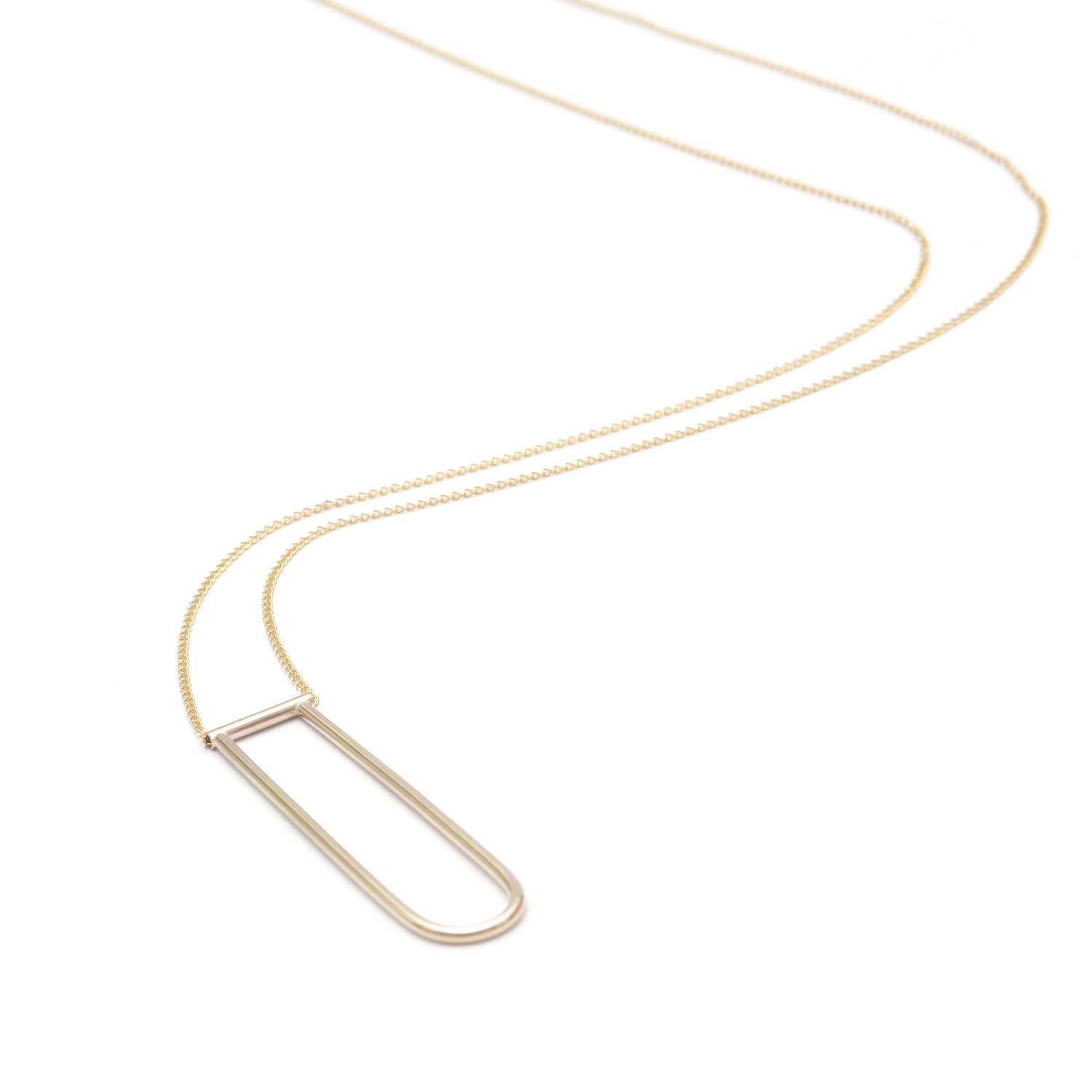 Long, Modern Umbra Necklace - Favor Jewelry
